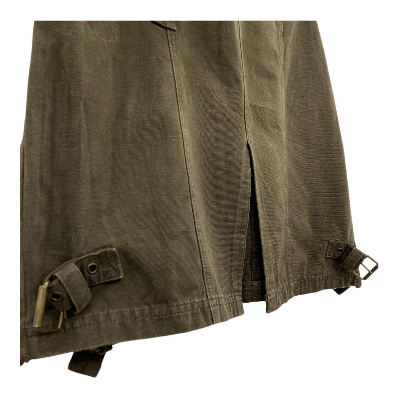 Y2K cargo utility midi skirt