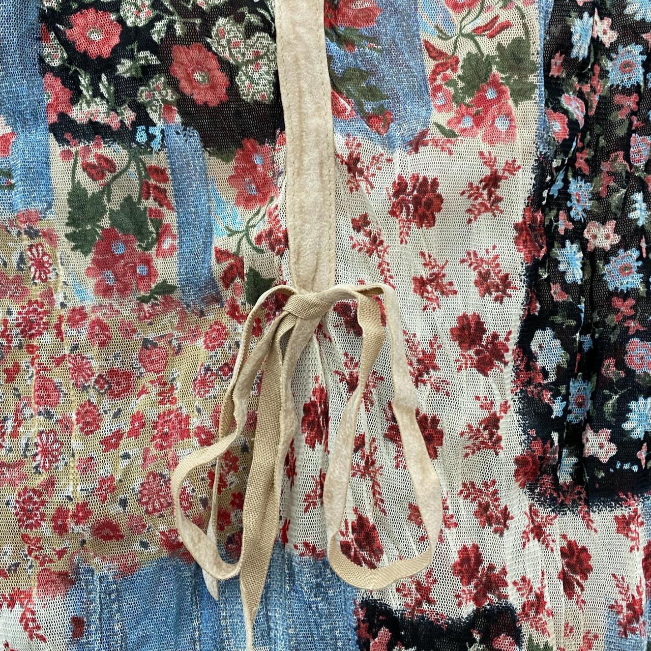 Y2K floral patchwork top