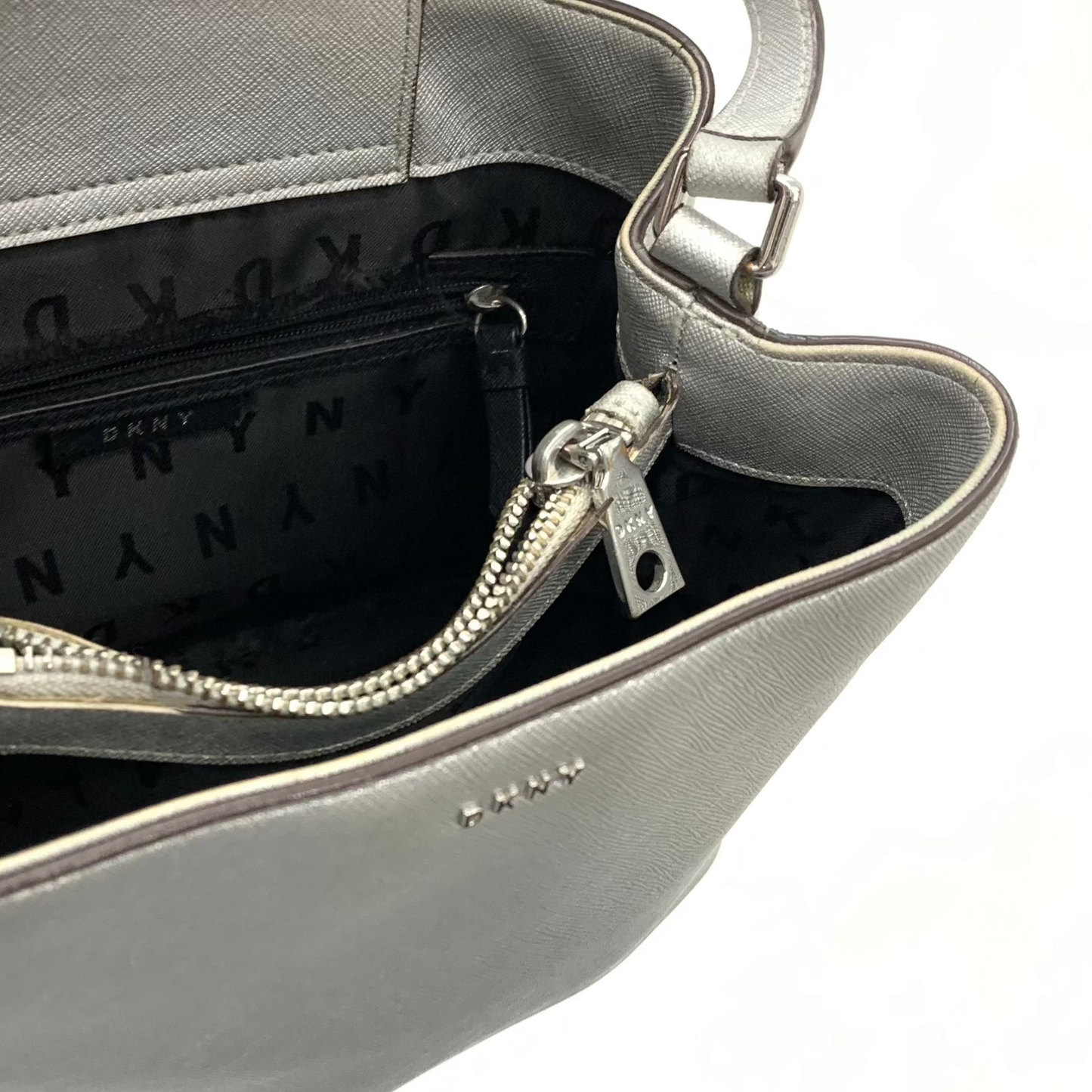 DKNY metallic cross body bag