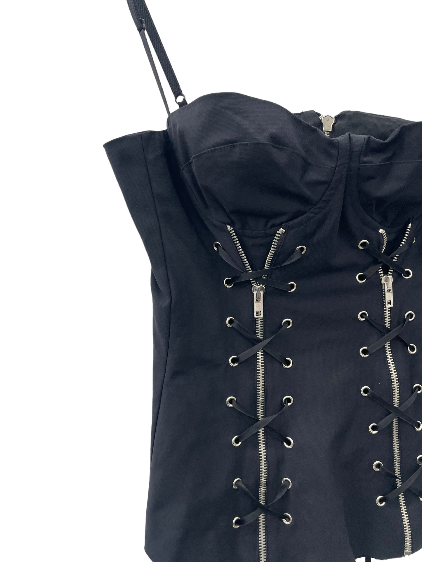 Y2K corset top with lacing