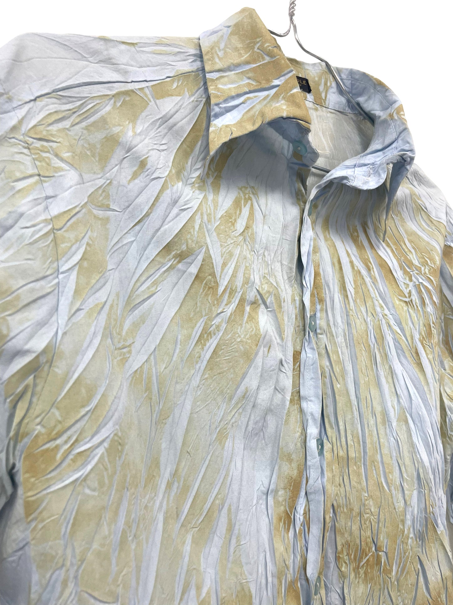 90s babyblue crincle shirt