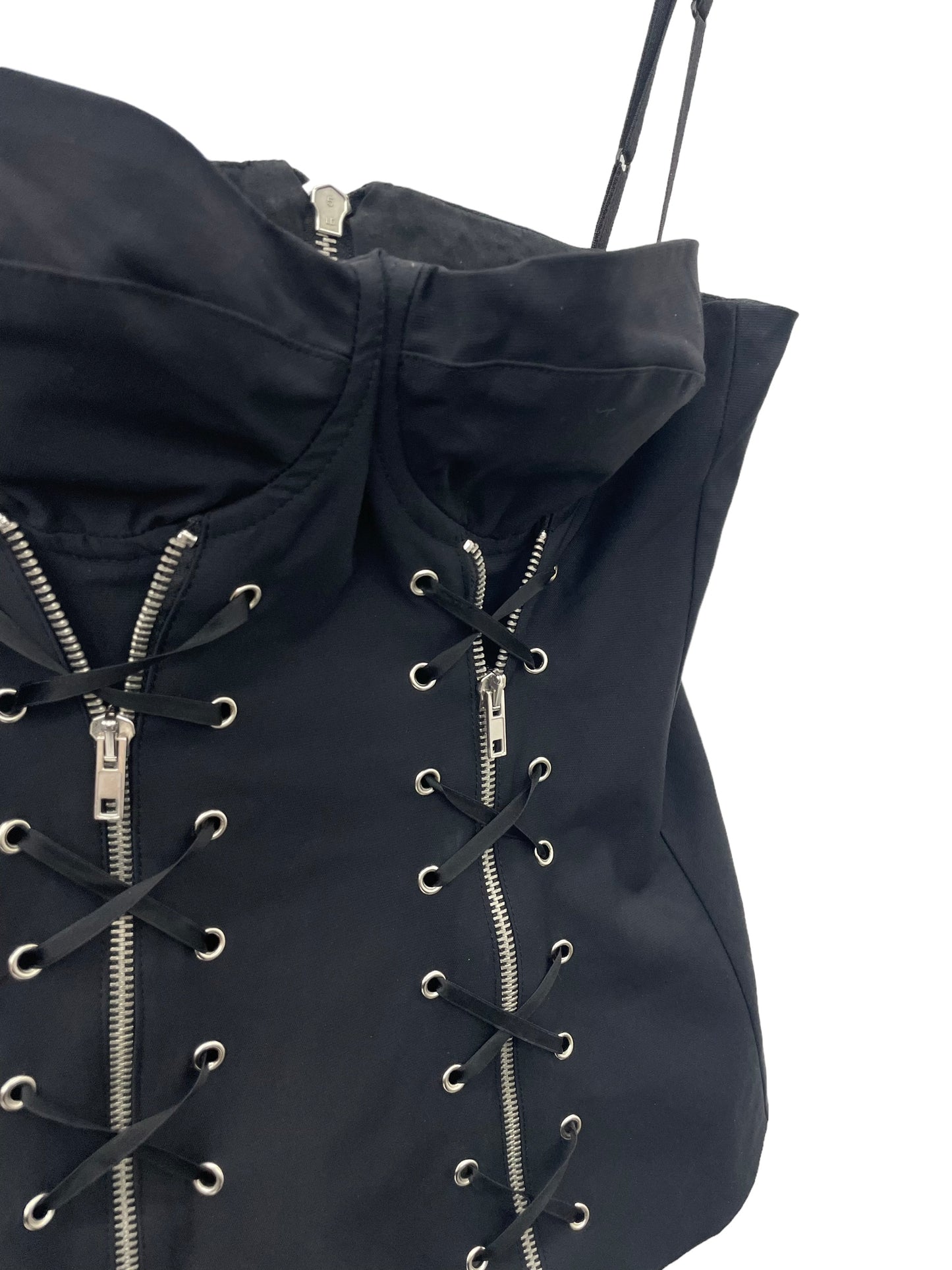 Y2K corset top with lacing