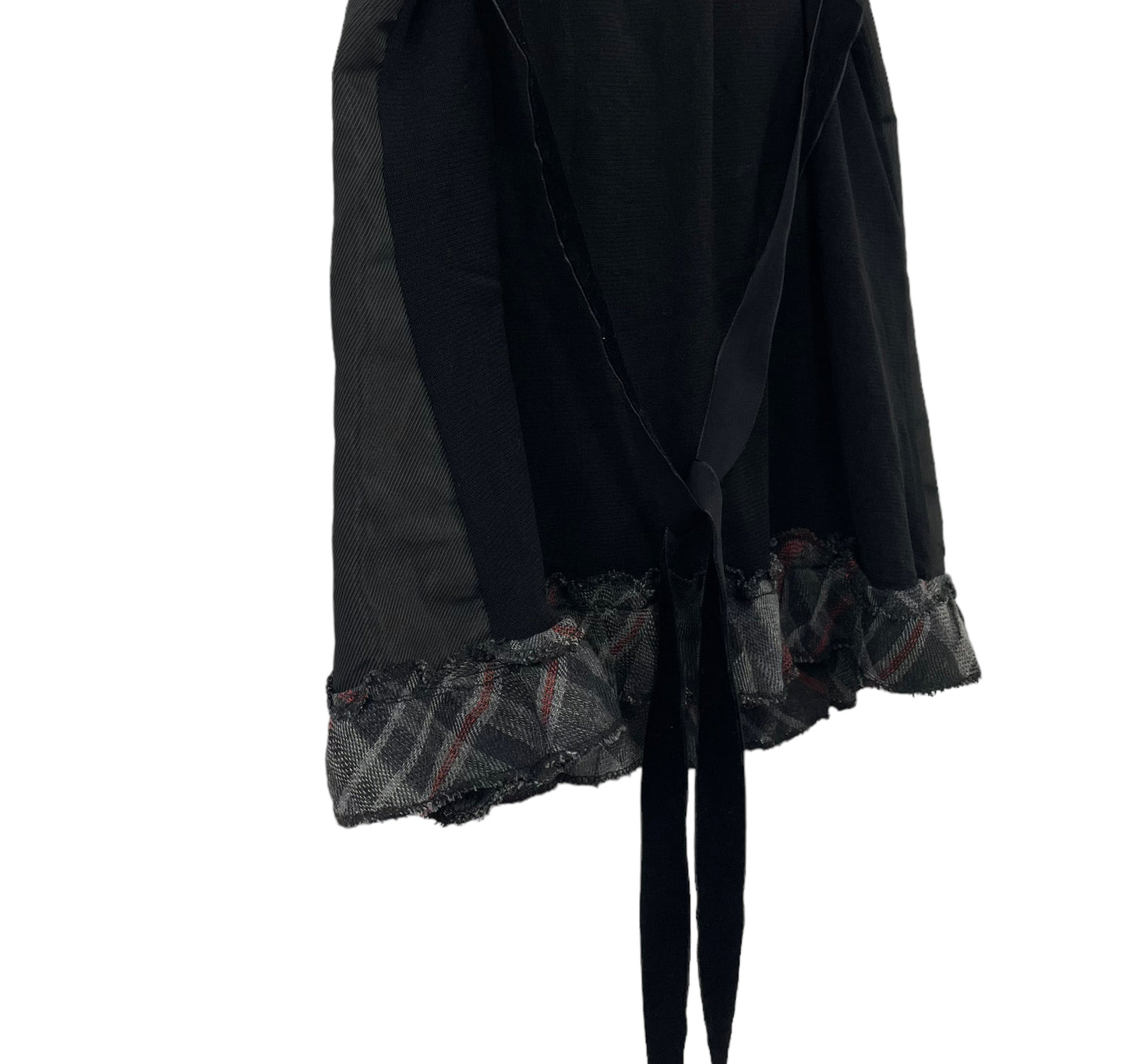 Y2K checkered negligee top