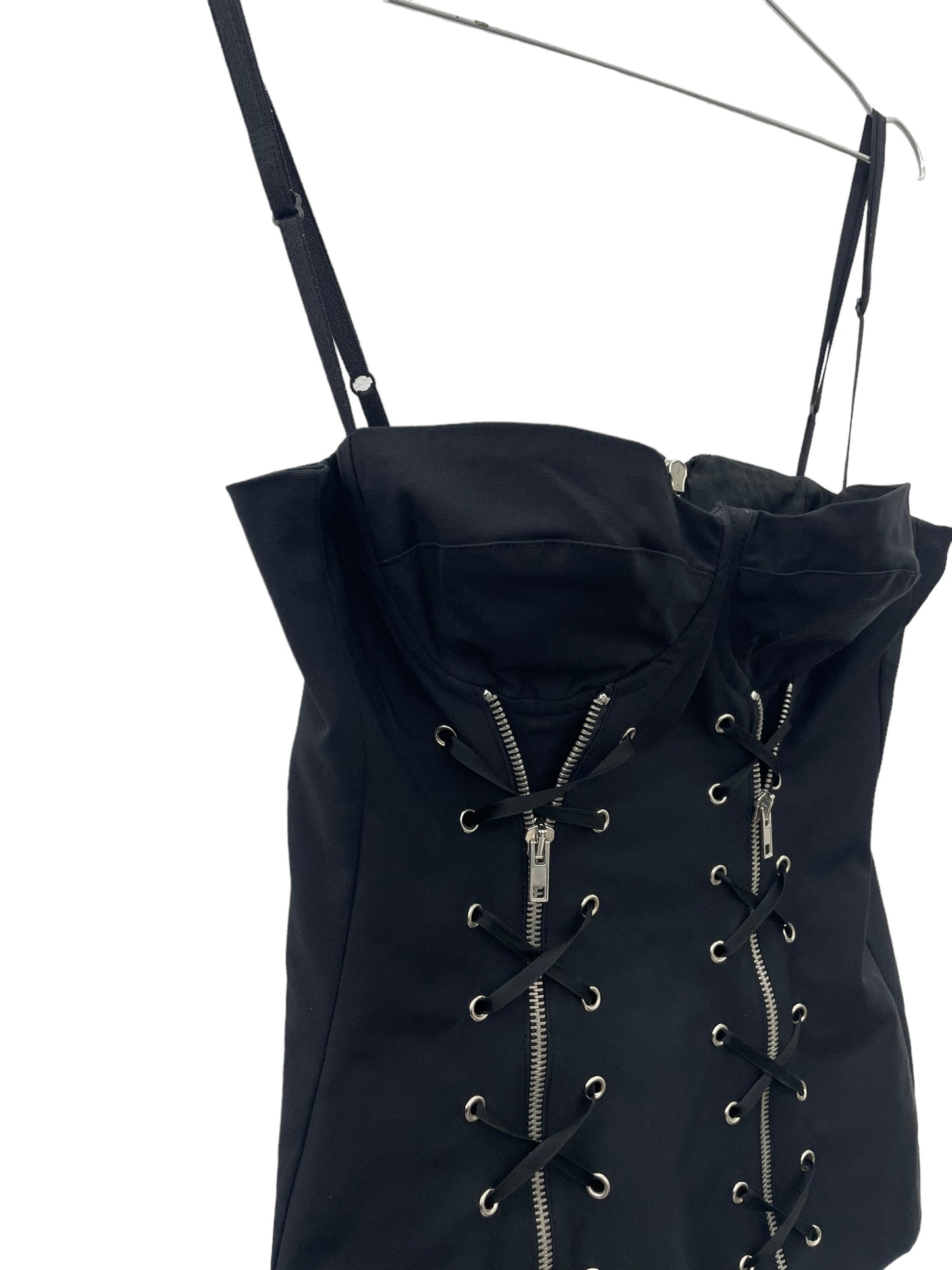 Y2K corset top with lacing