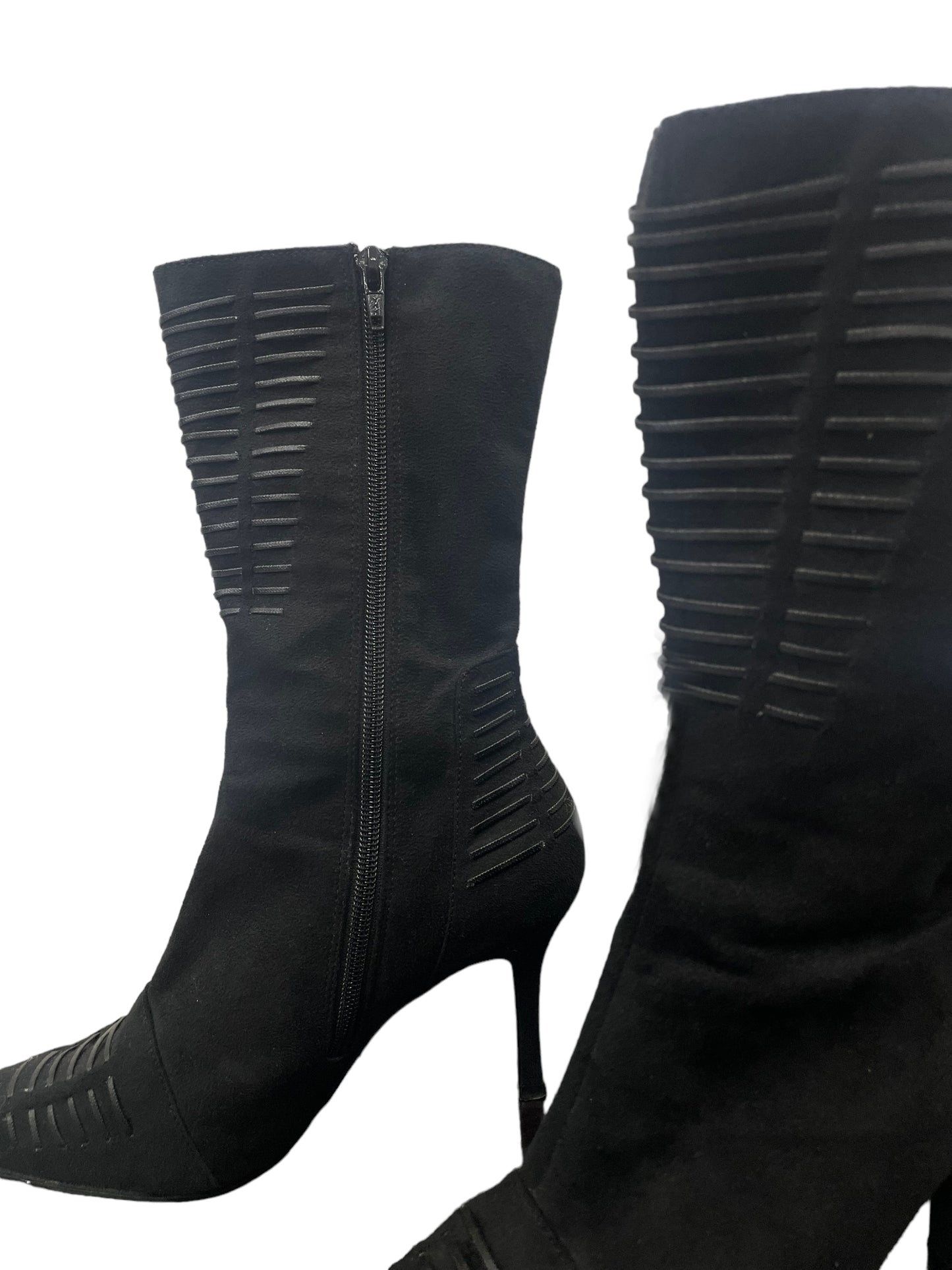 Y2K pointed fake suede boots