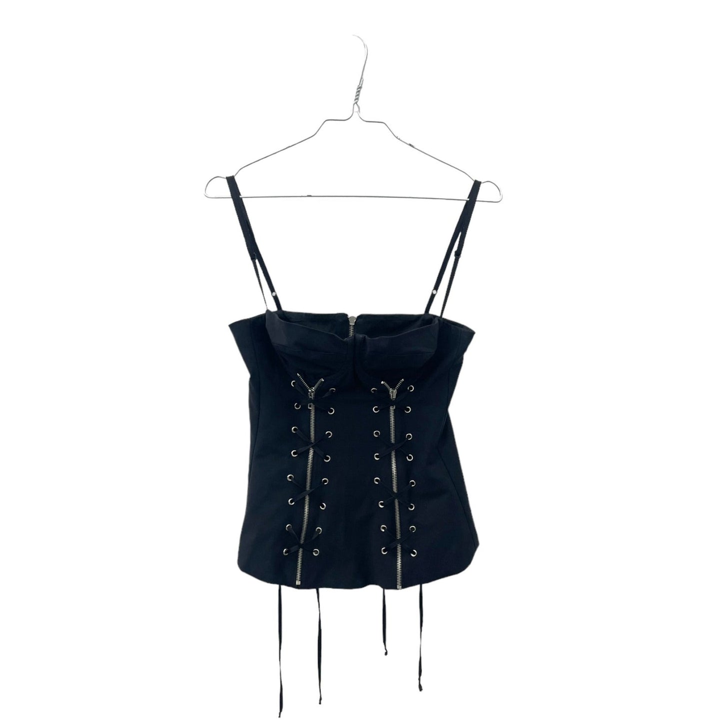 Y2K corset top with lacing