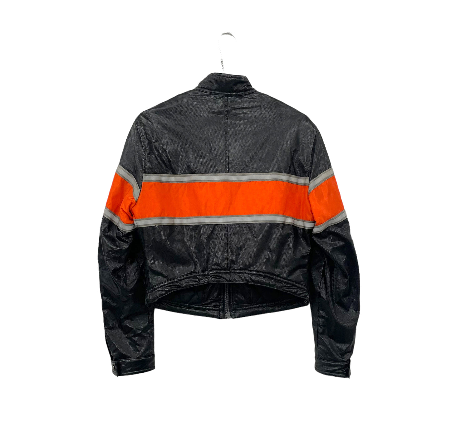 90s cropped race bomber jacket