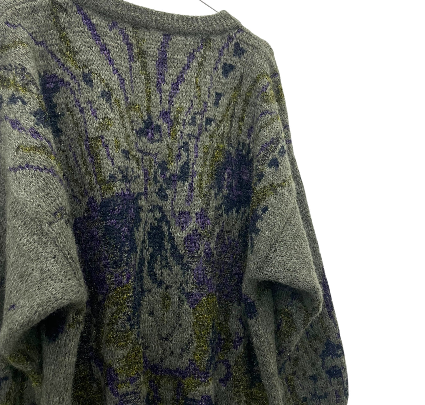 90s YSL patterned wool jumper