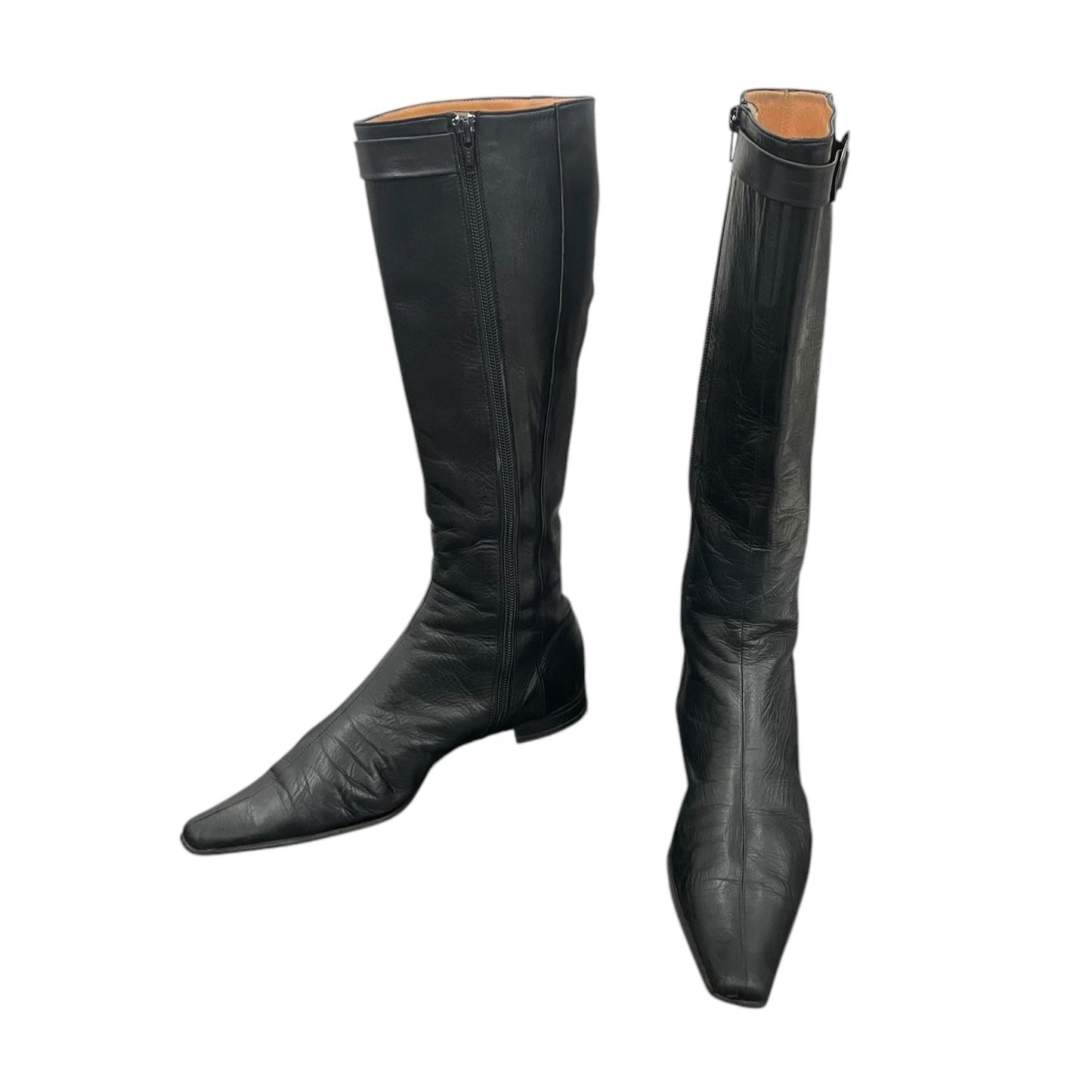 Y2K nappa leather boots