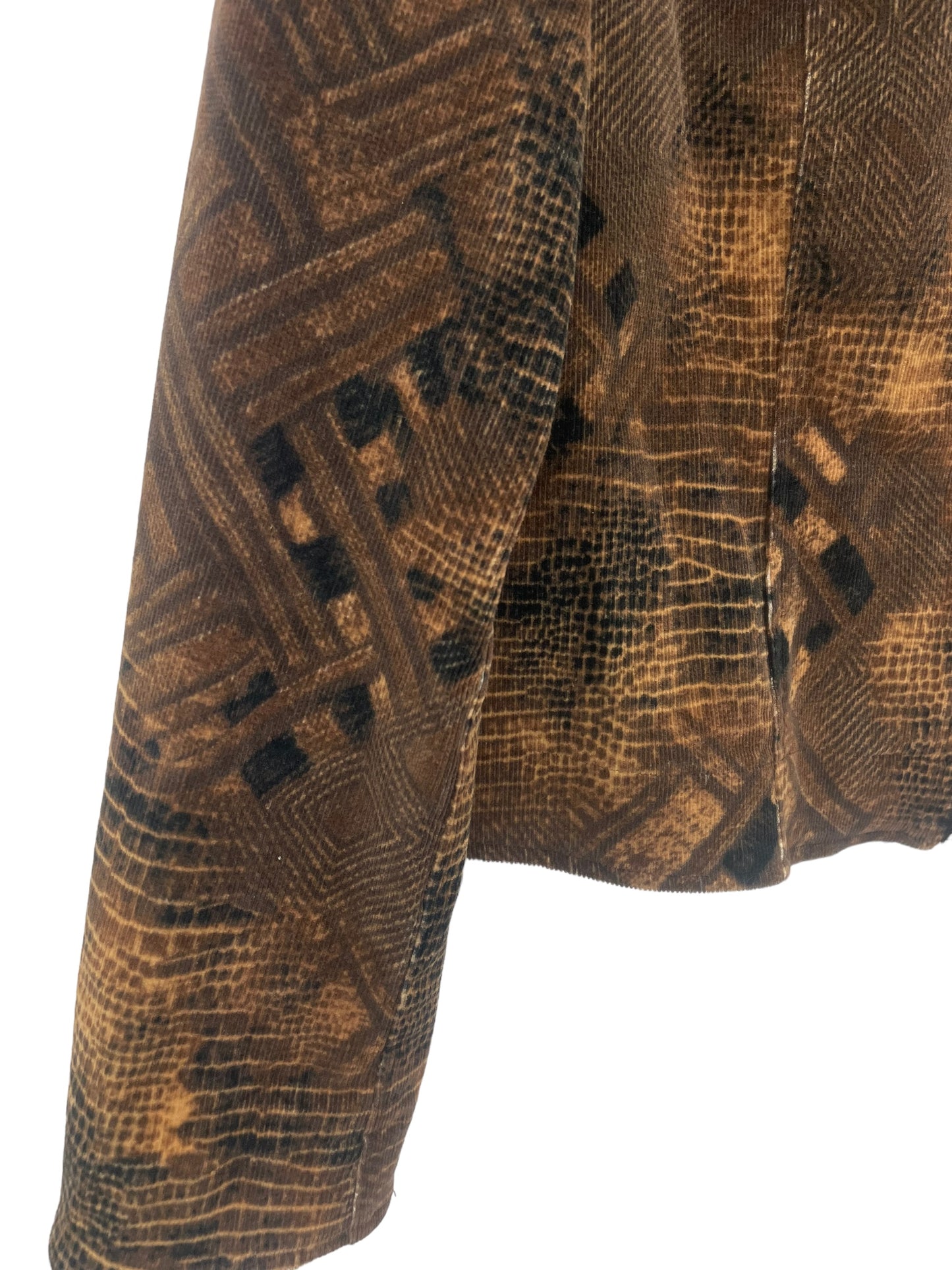 90s mixed pattern corduroy jacket