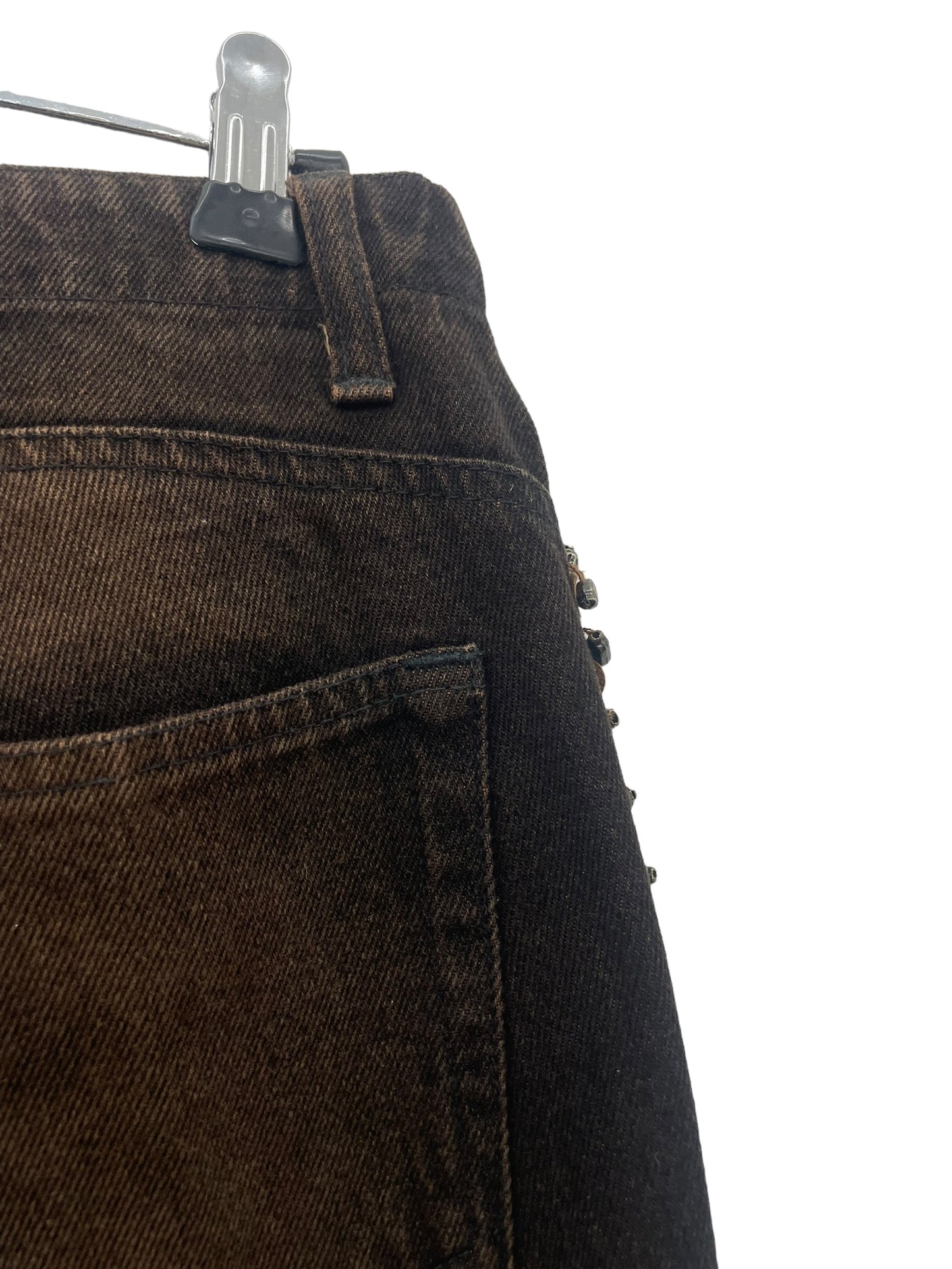 Y2K brown bleached jeans