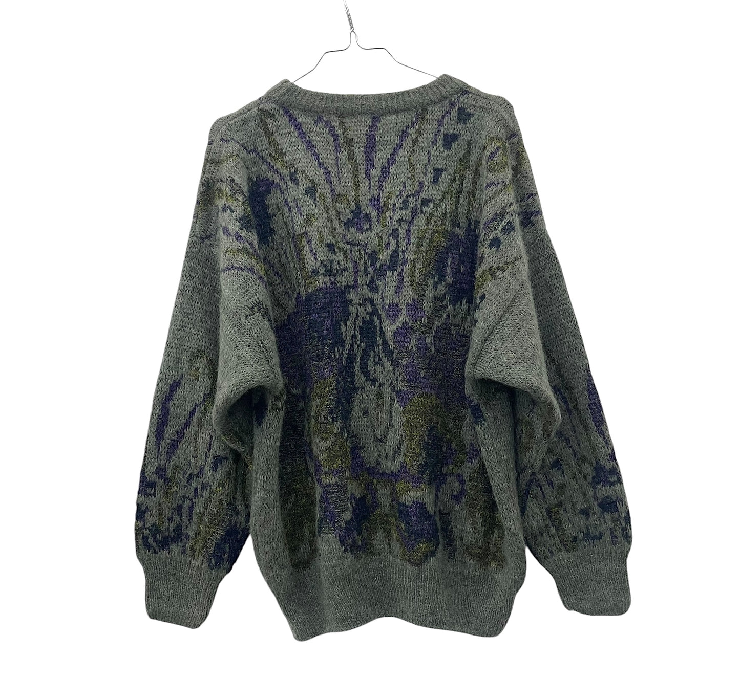 90s YSL patterned wool jumper