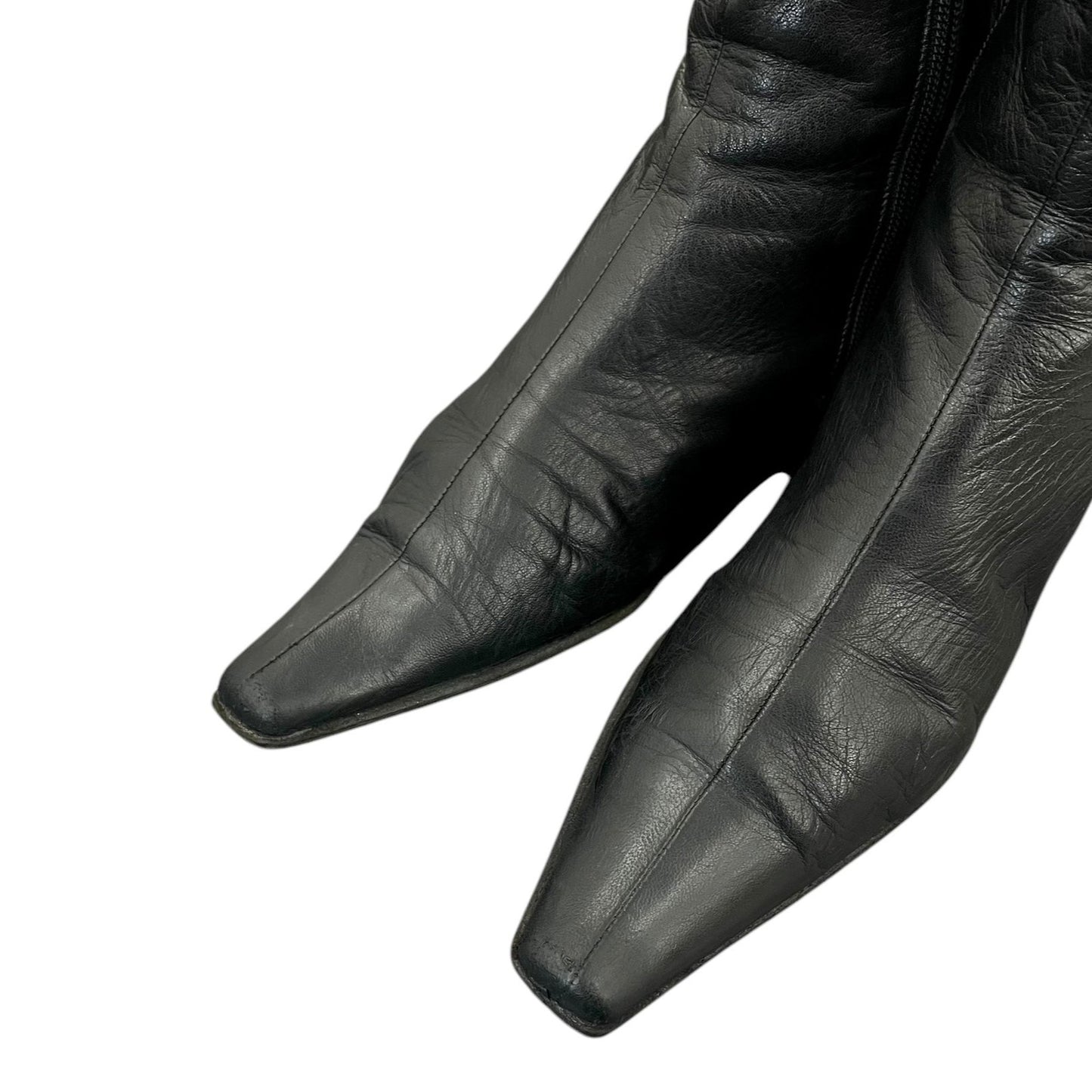 Y2K nappa leather boots
