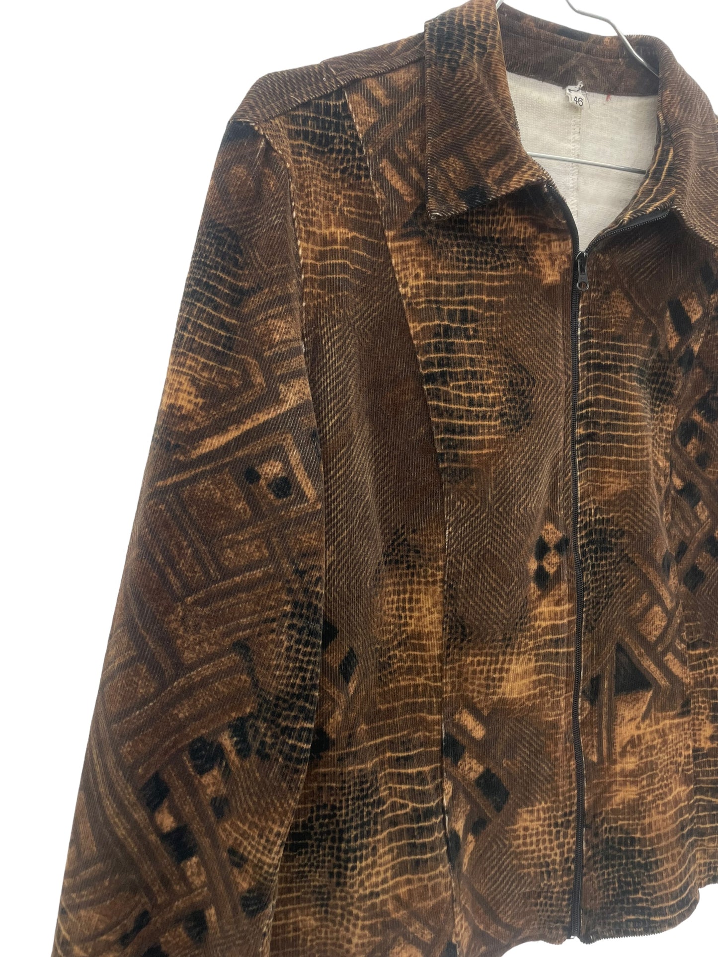 90s mixed pattern corduroy jacket