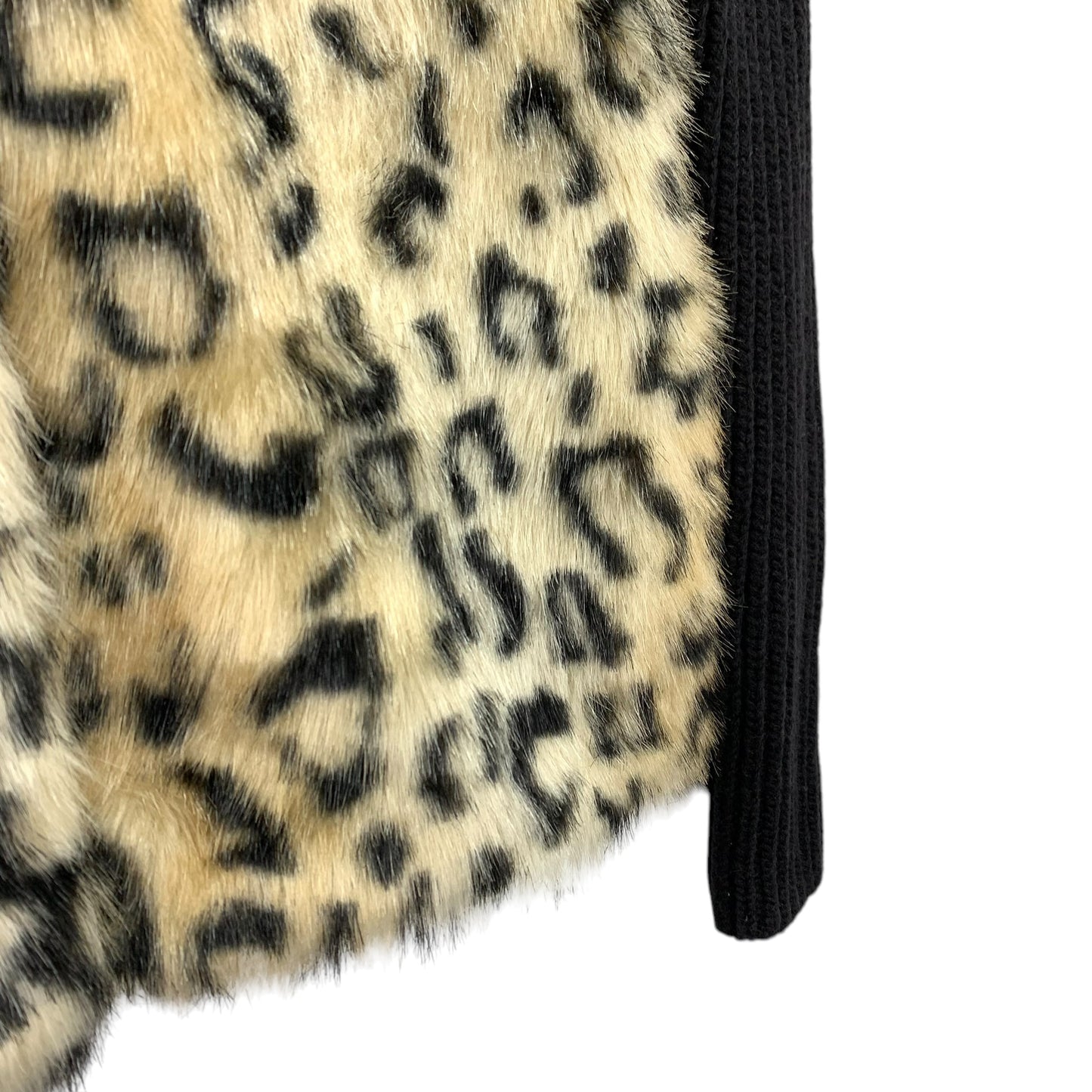 Y2K faux fur knit zip jumper