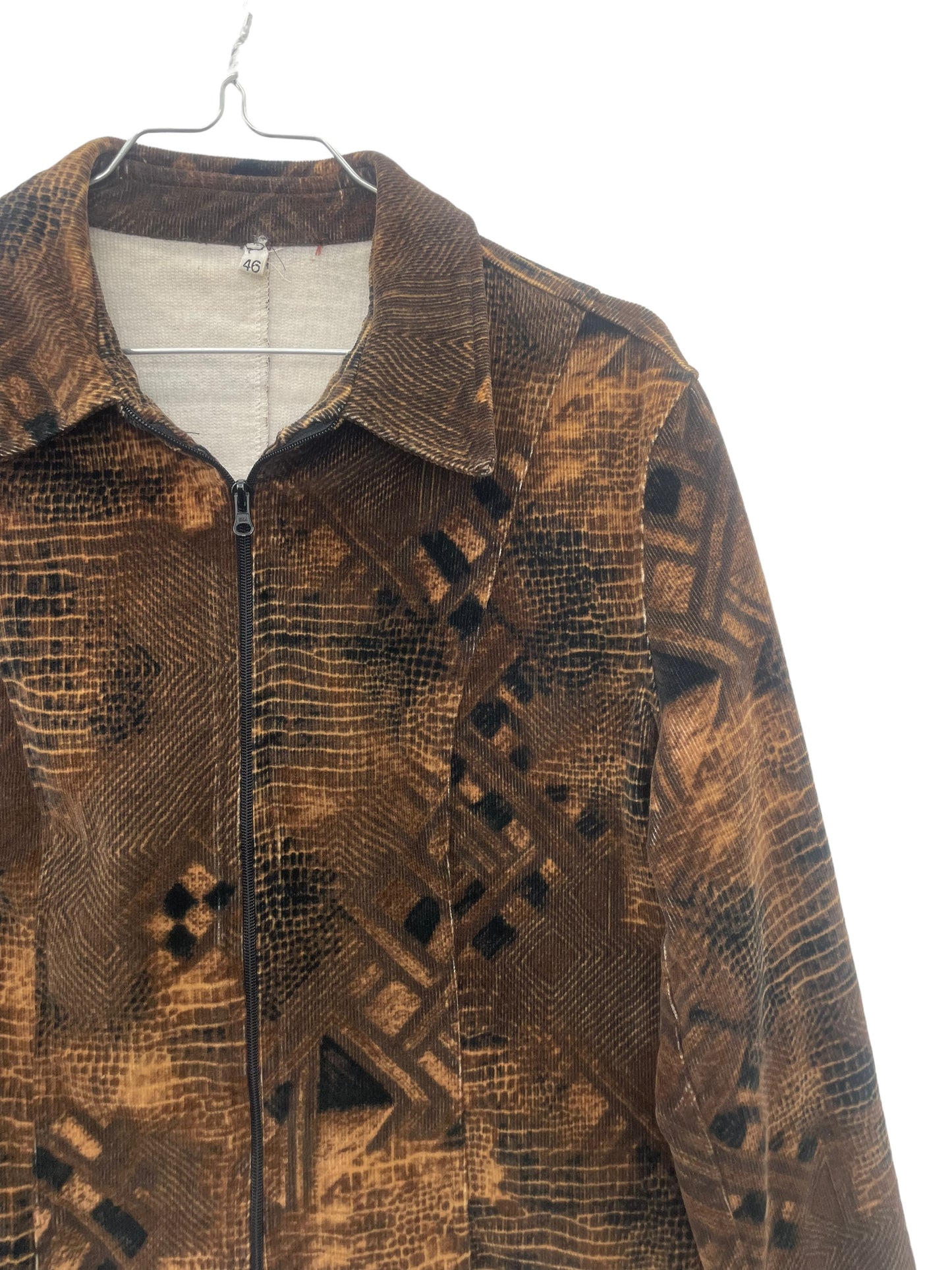 90s mixed pattern corduroy jacket