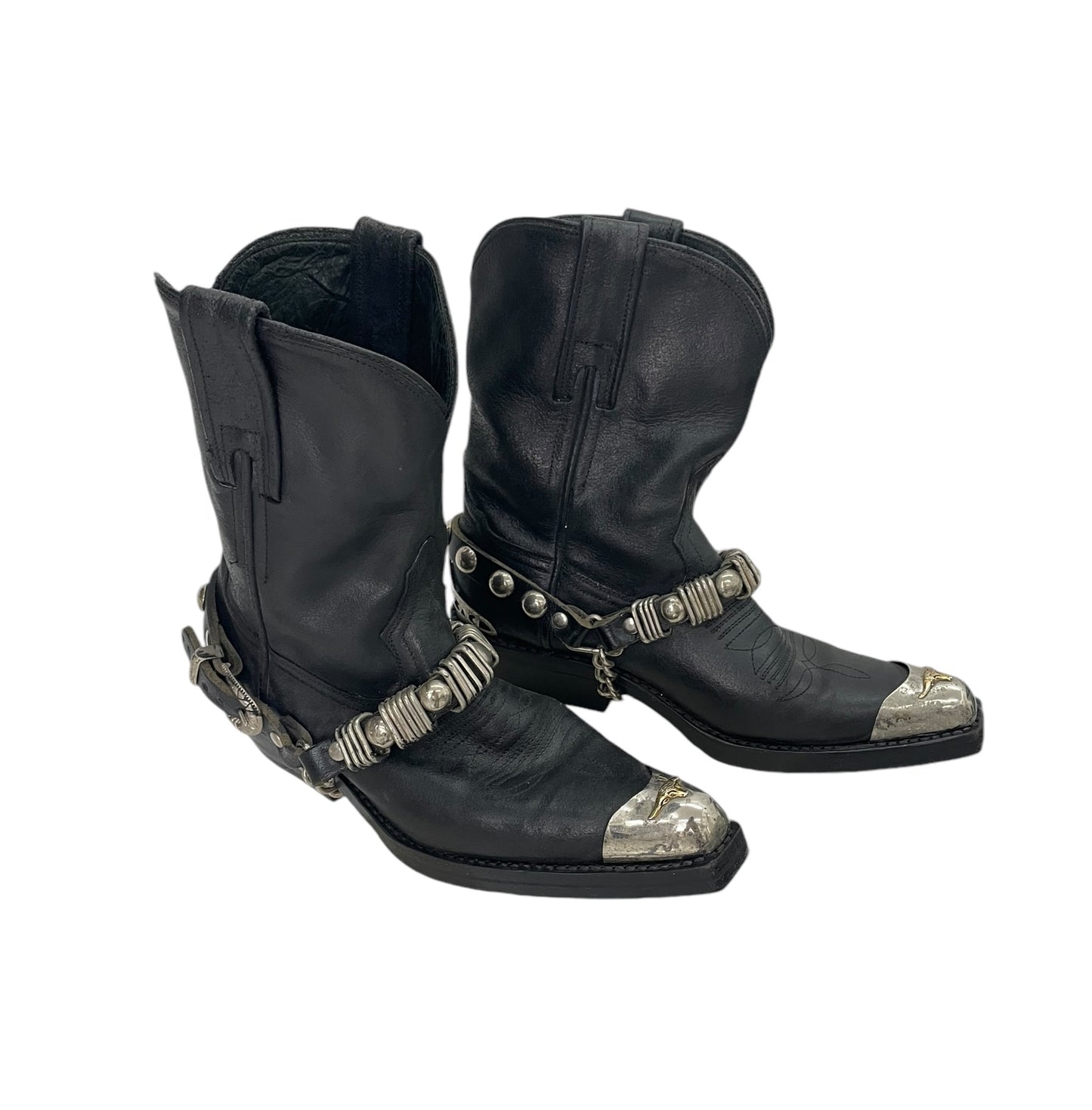 90s steel cup cowboy boots