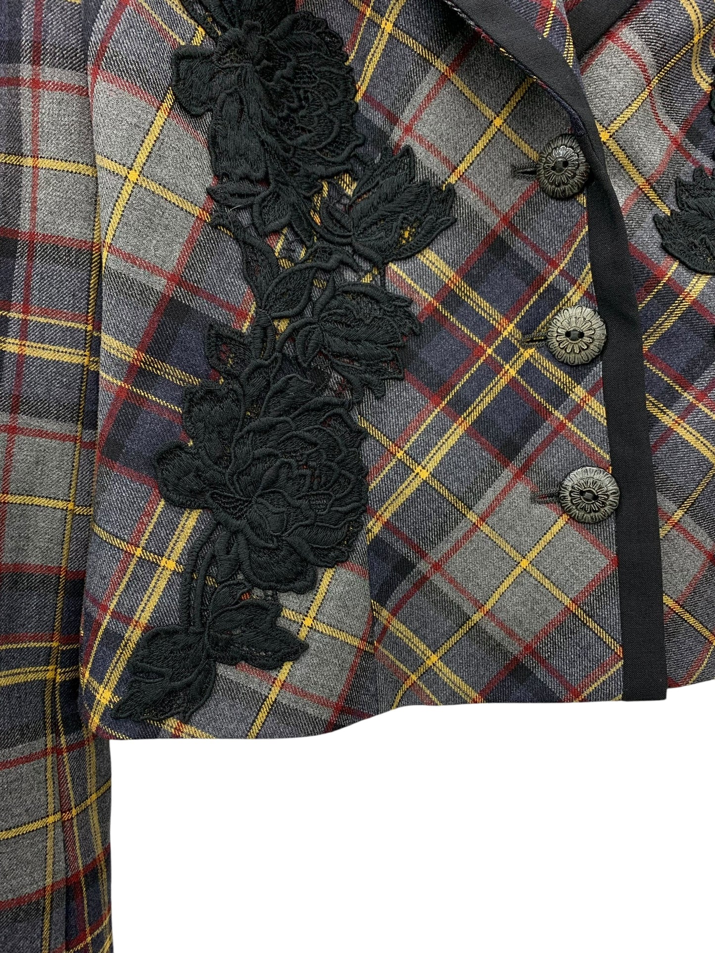 La Perla checkered blazer jacket