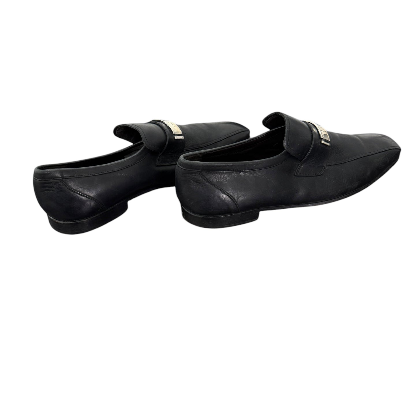 Versace Collection leather slippers