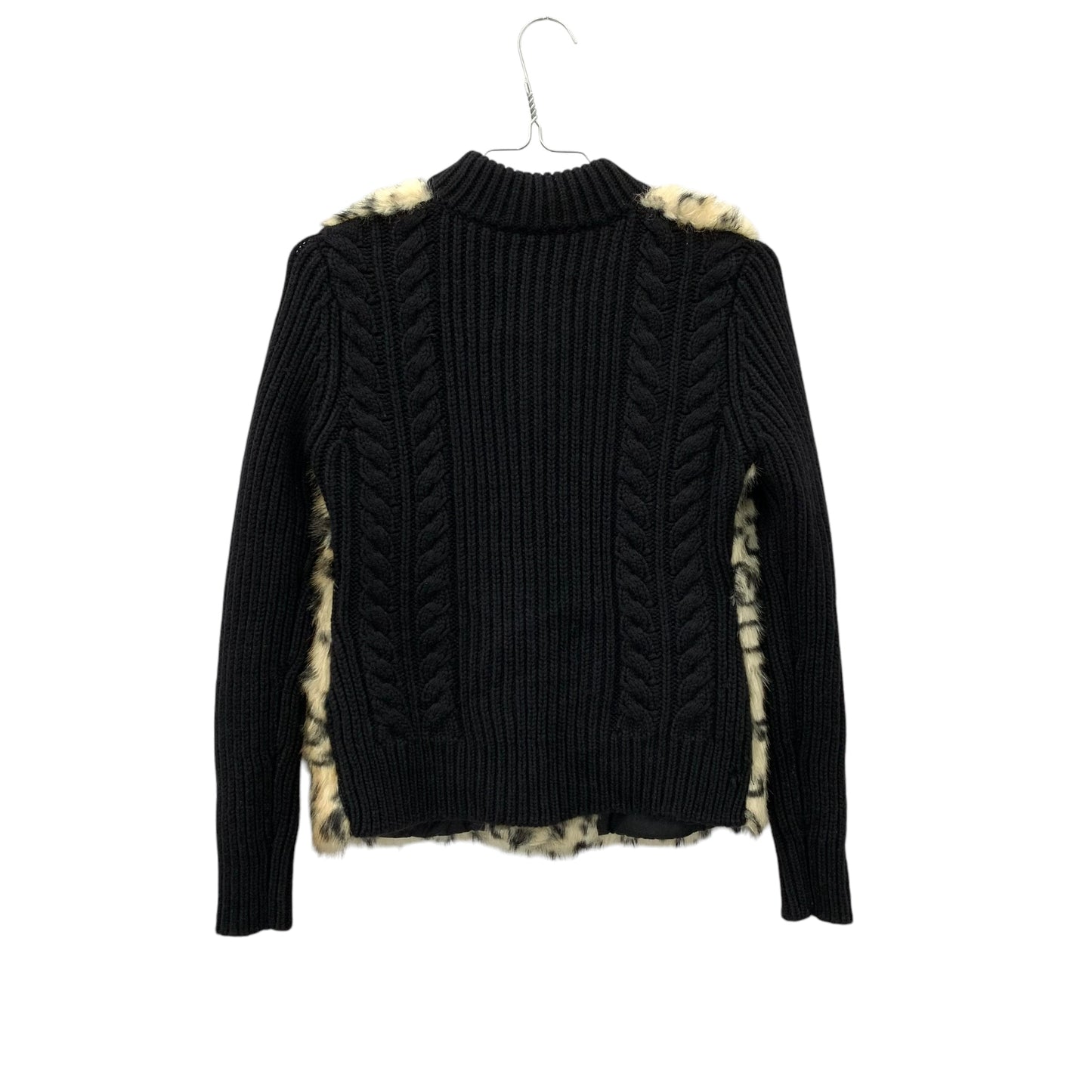 Y2K faux fur knit zip jumper