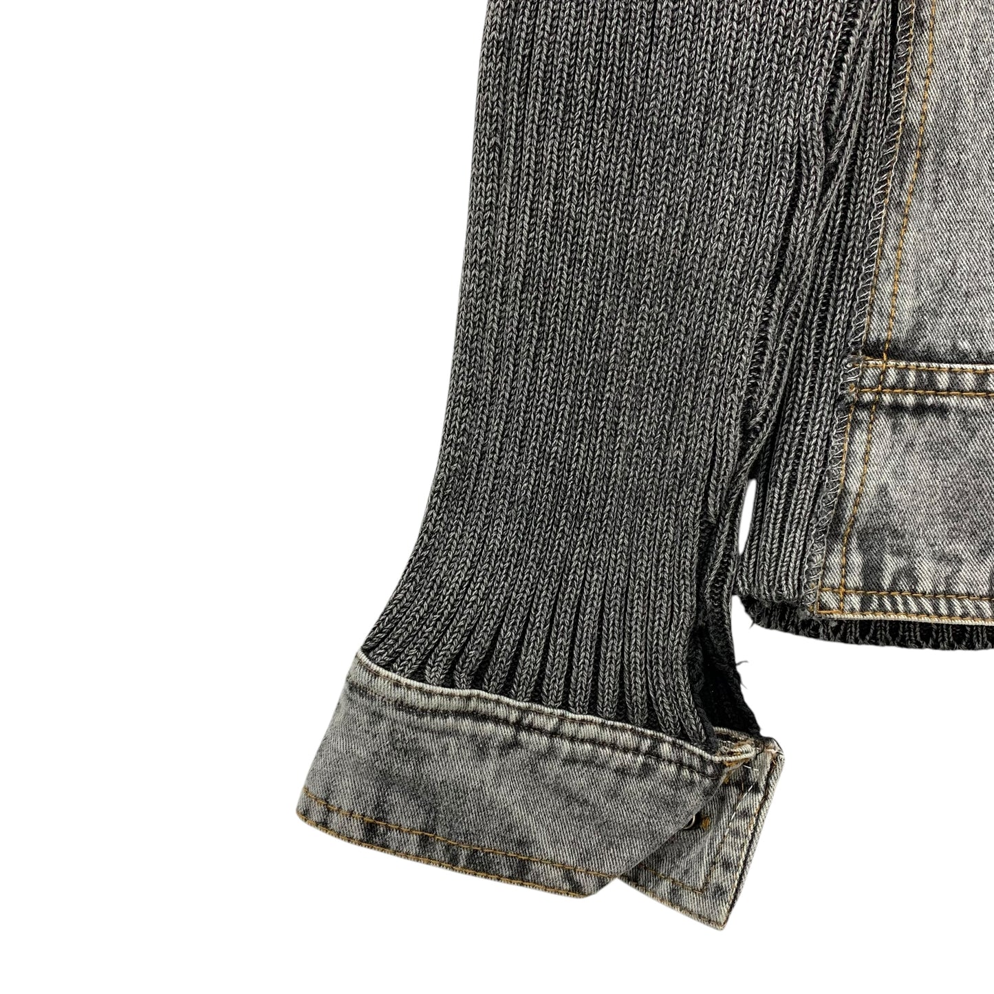Y2K ribbed denim jacket