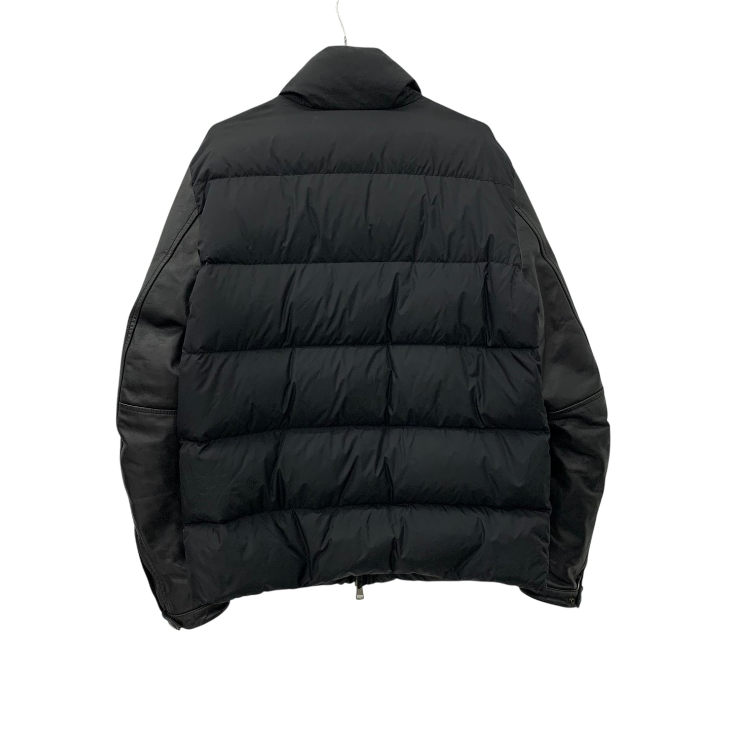 Moncler puffer leather jacket