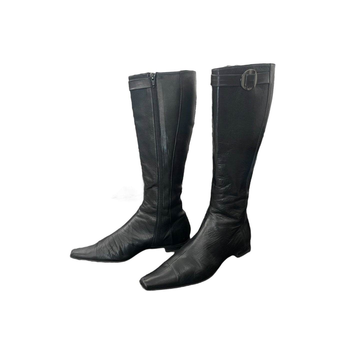 Y2K nappa leather boots