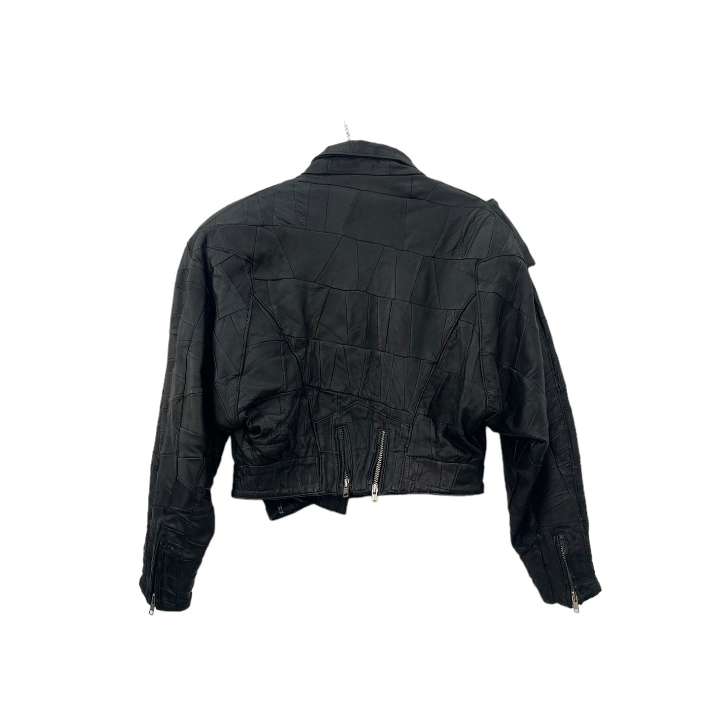 90s cropped leather jacket