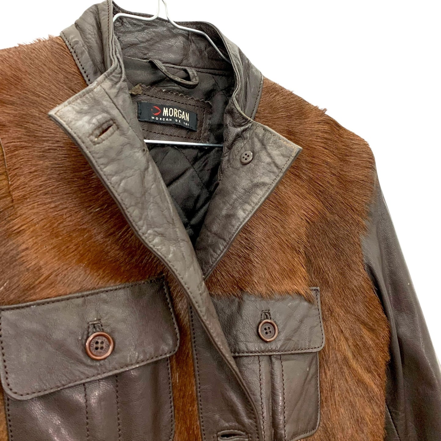 Y2K leather trench jacket