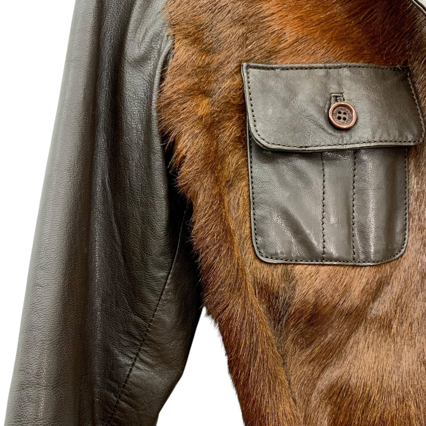 Y2K leather trench jacket