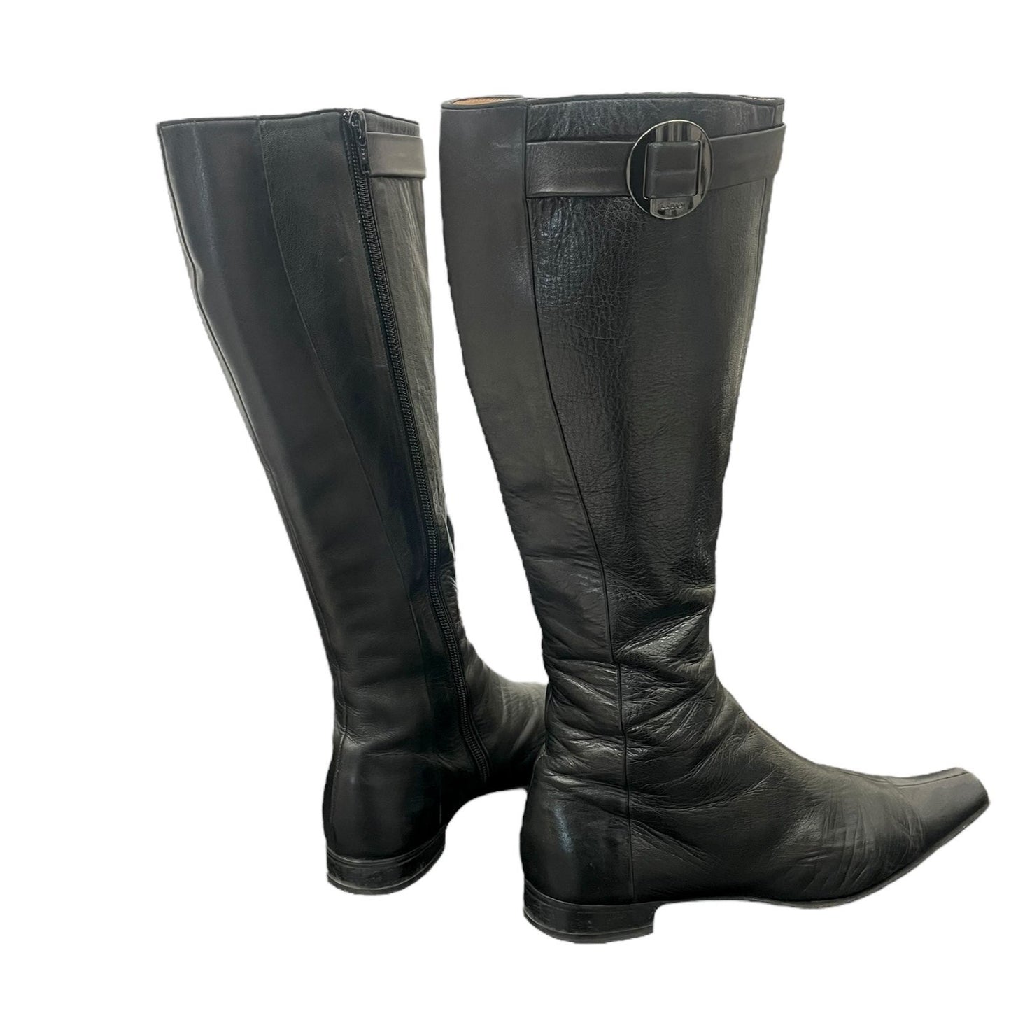 Y2K nappa leather boots