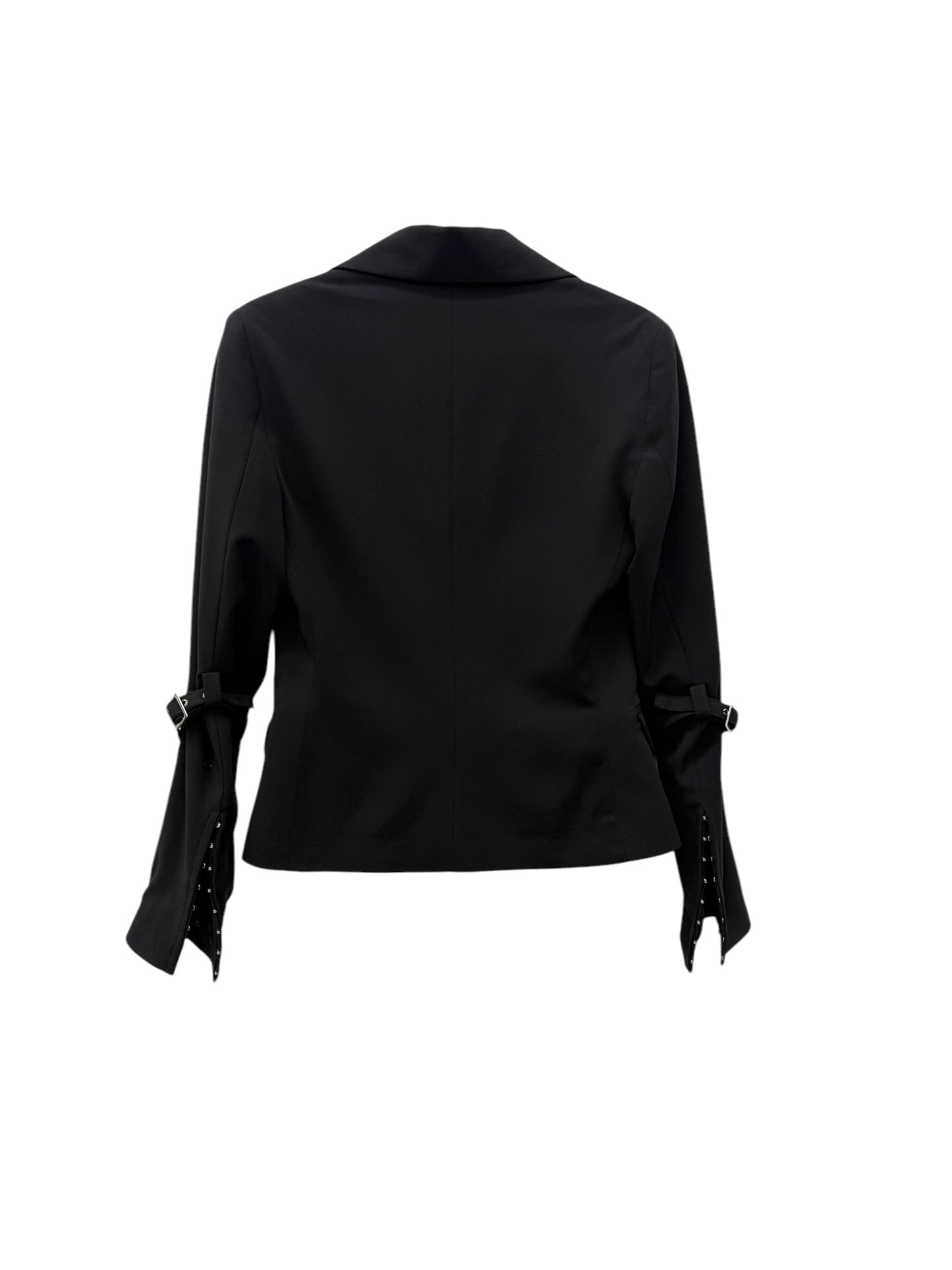 Hook and eye blazer jacket