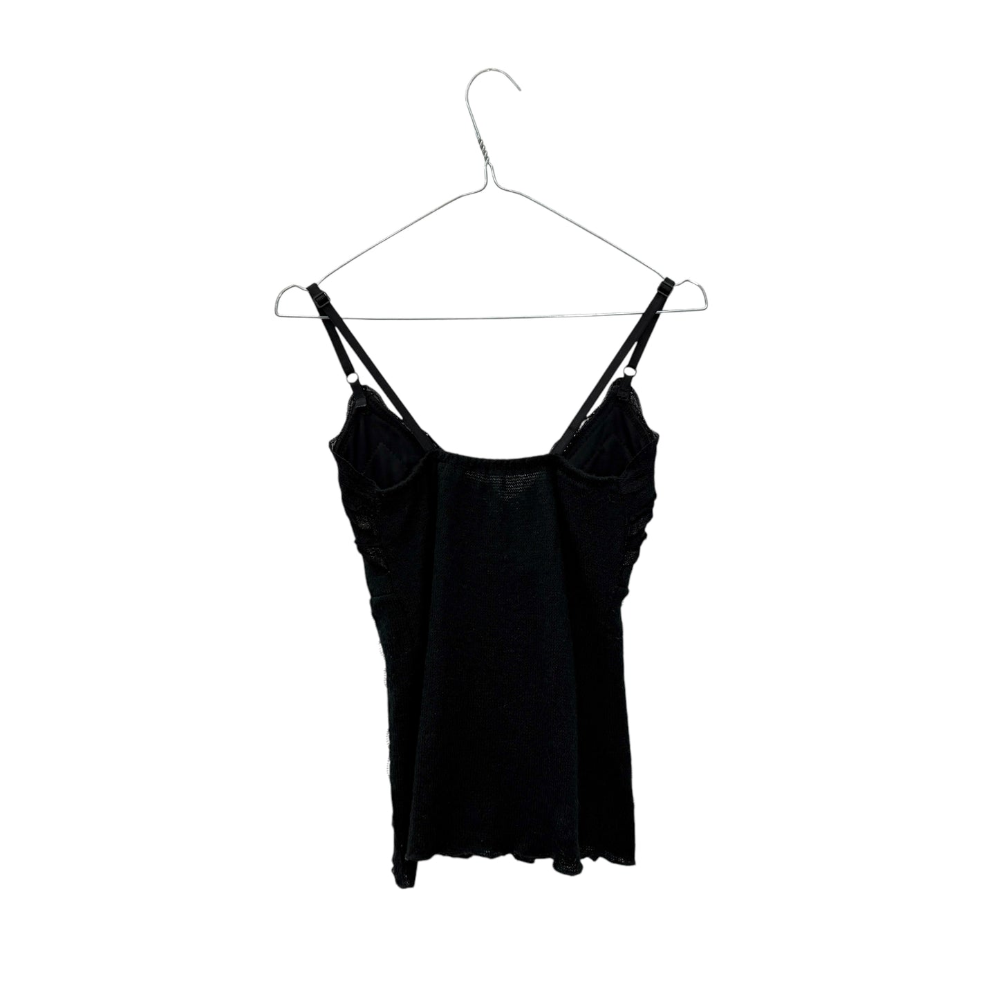 Strappy lace wool bustier