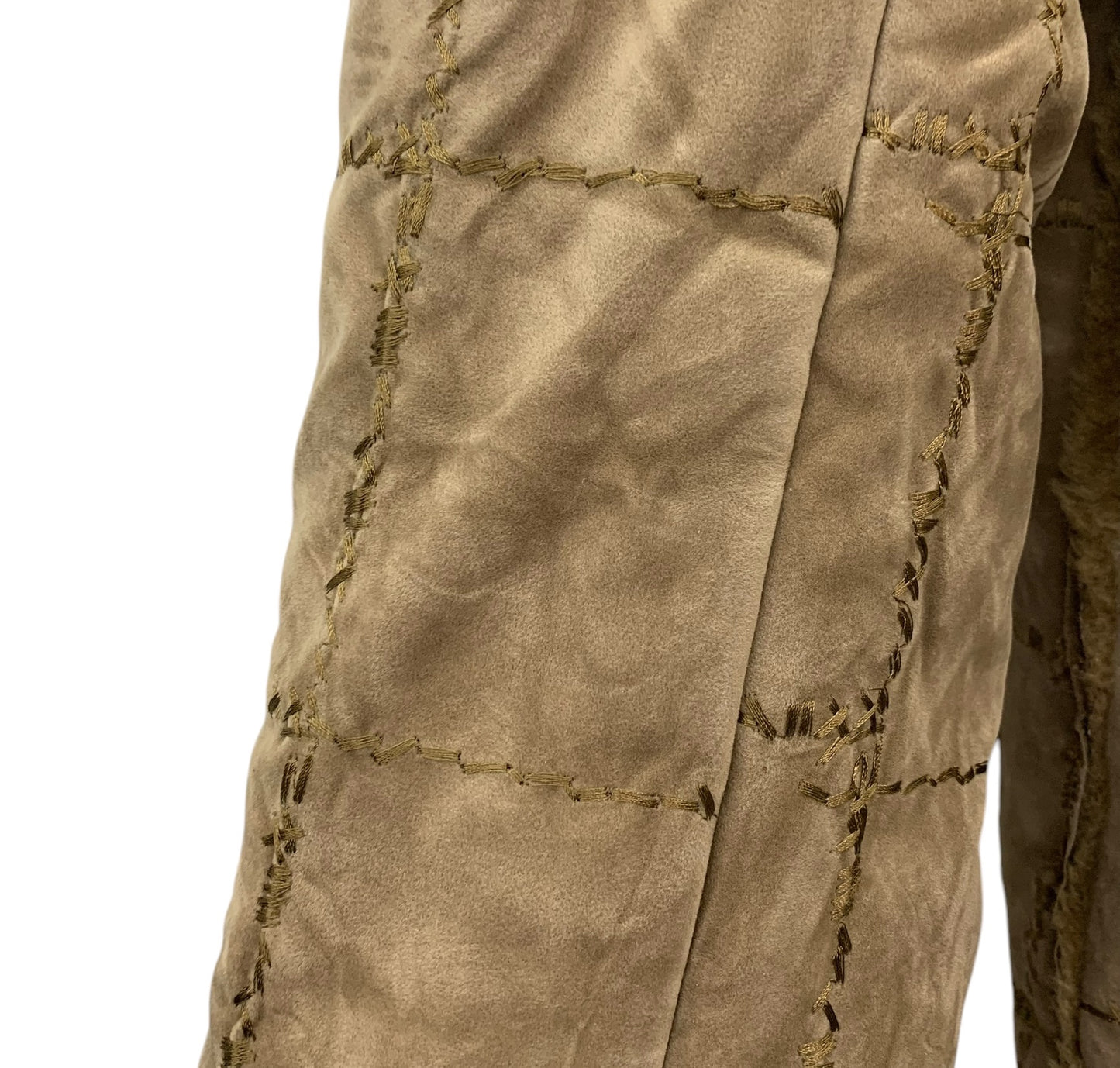 Y2K fuzzy faux leather coat