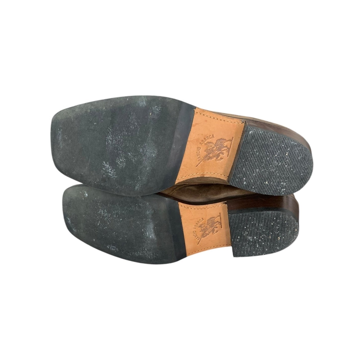 90s men's washed leather boots