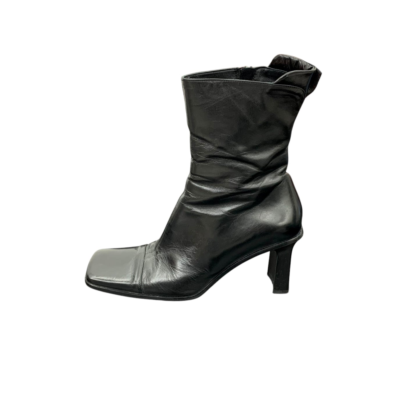 90s square toe leather boots