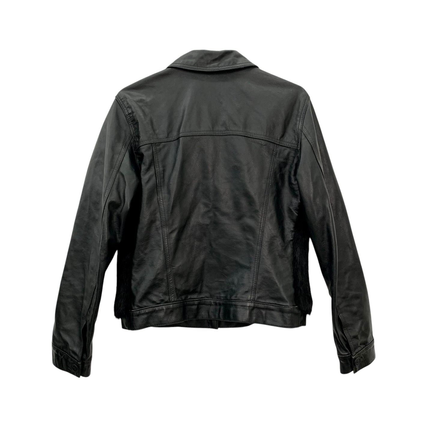 Y2K faux fur leather jacket