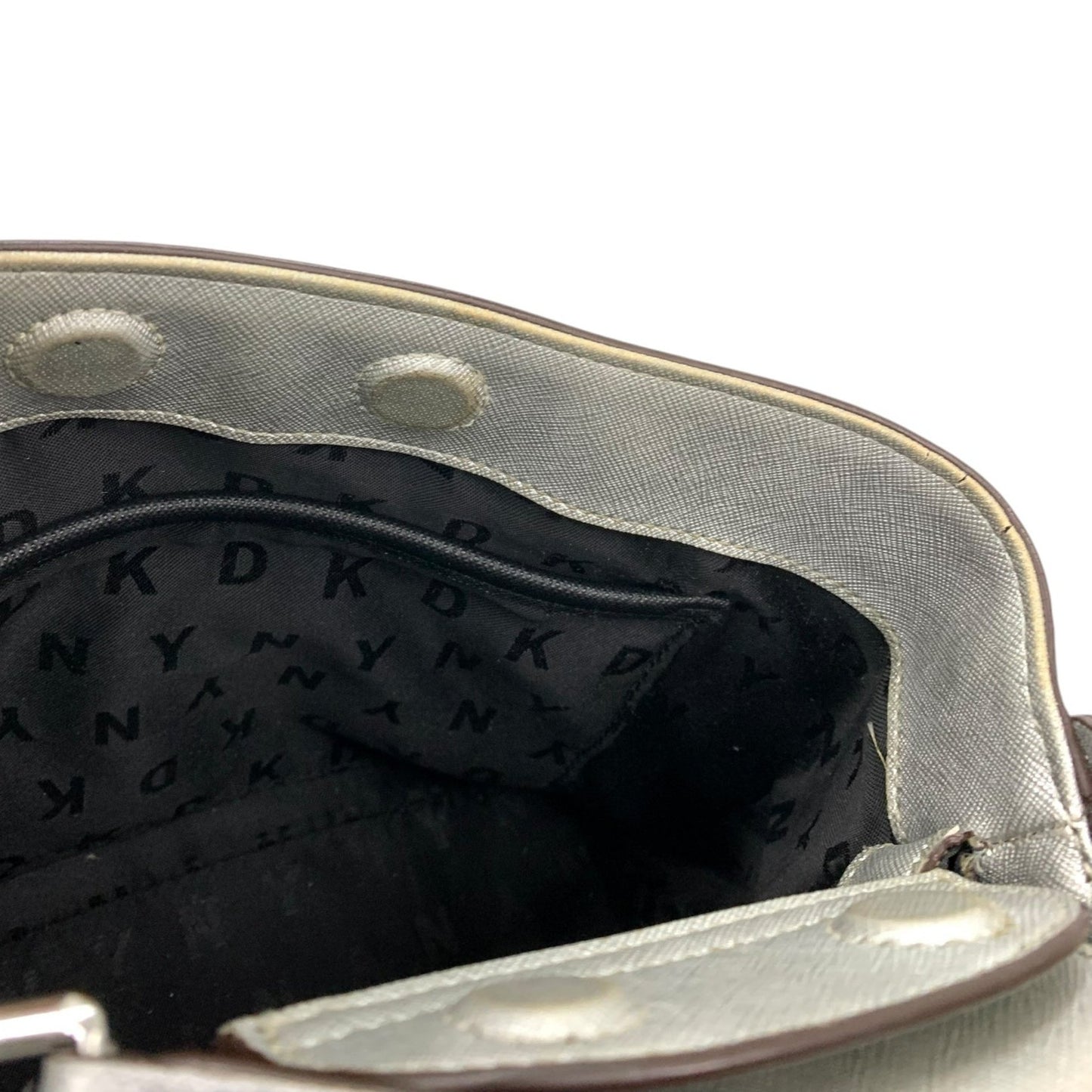 DKNY metallic cross body bag