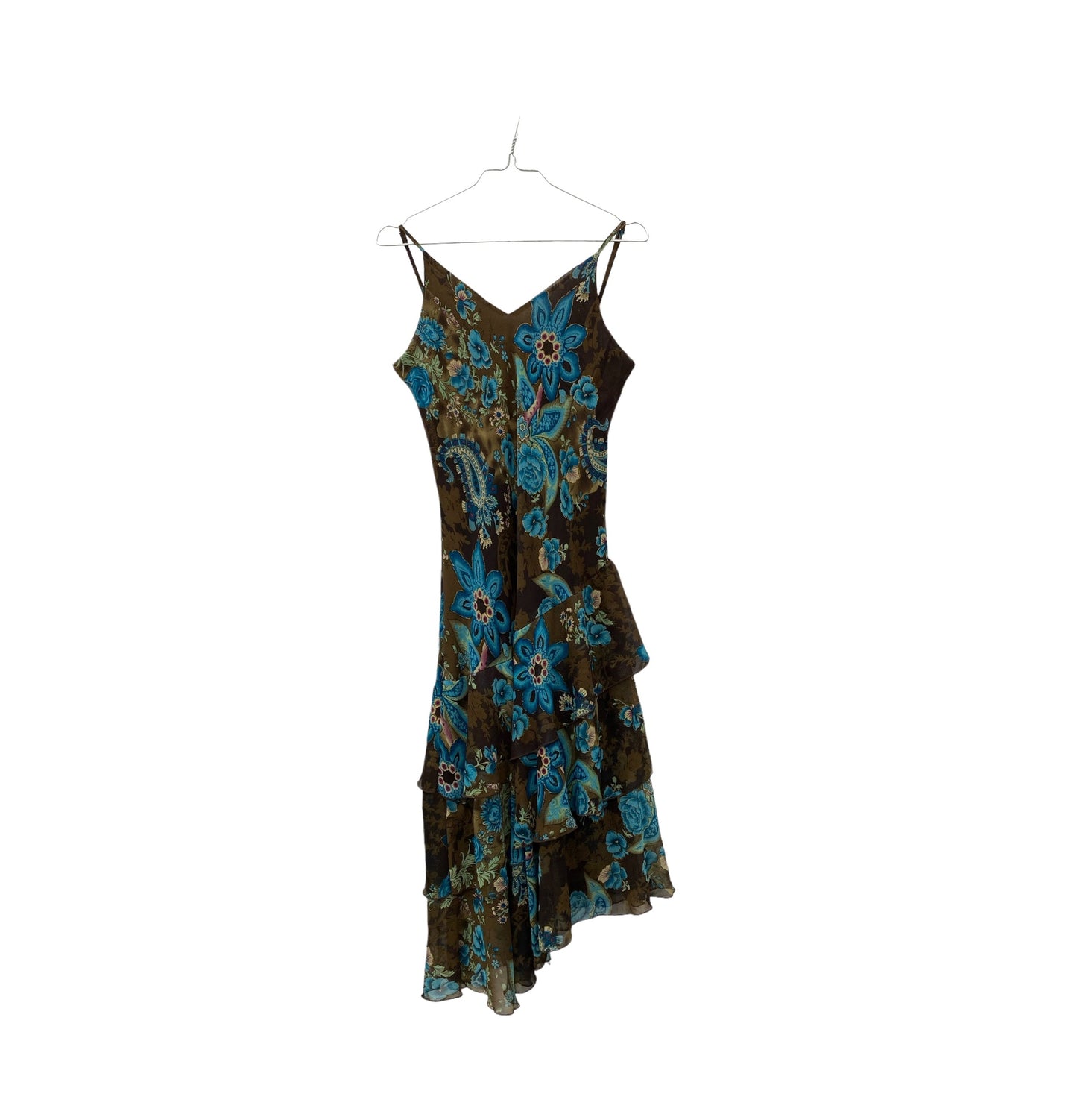 Y2K layered maxi flower print