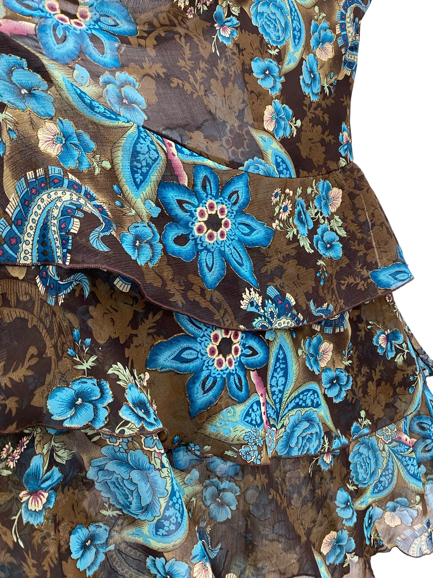 Y2K layered maxi flower print