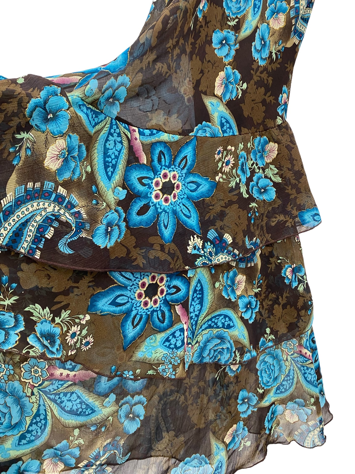 Y2K layered maxi flower print