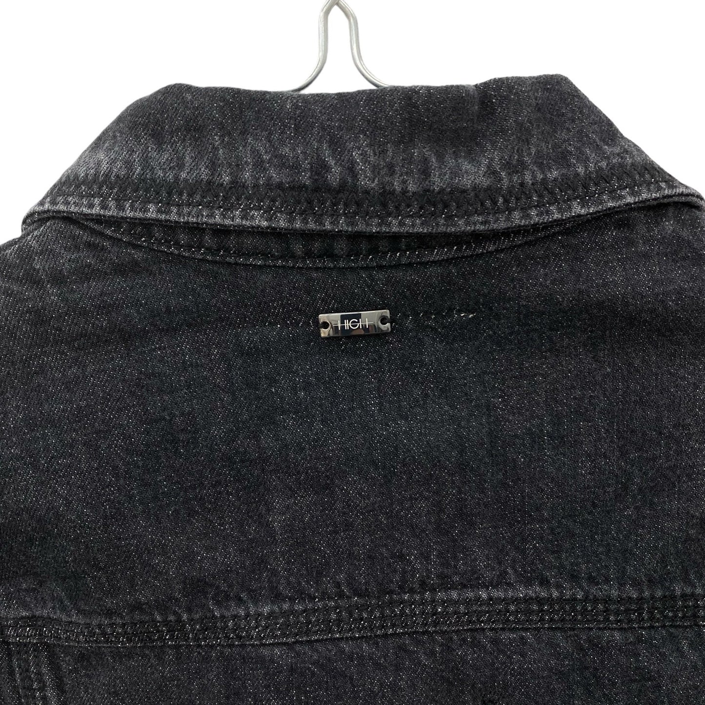 Y2K patterned denim jacket