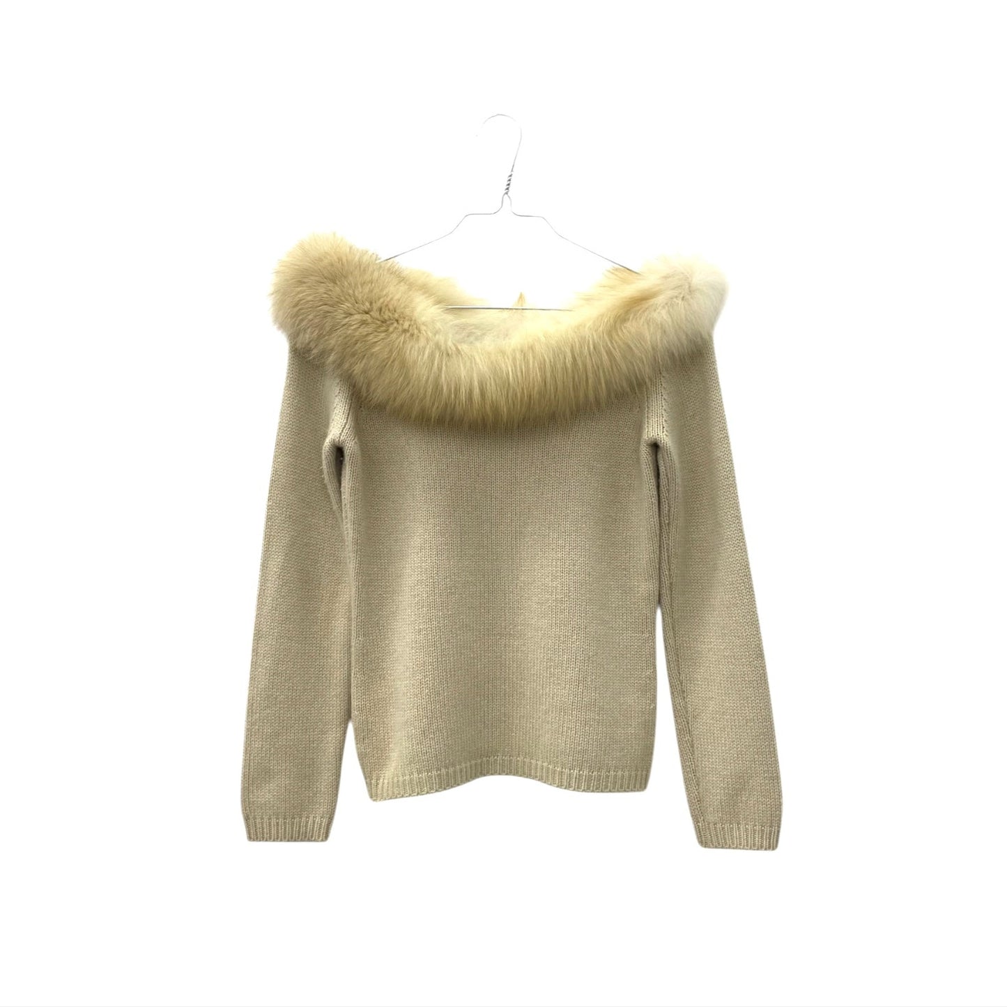 Blumarine cashmere fur jumper