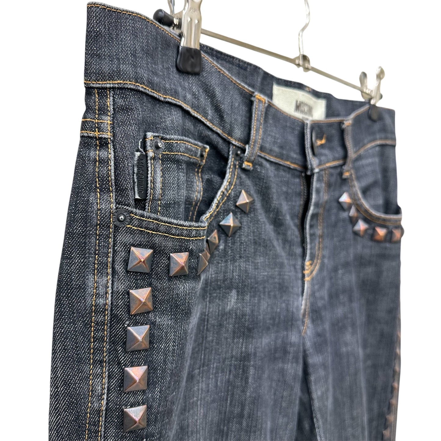 Moschino studded denim jeans