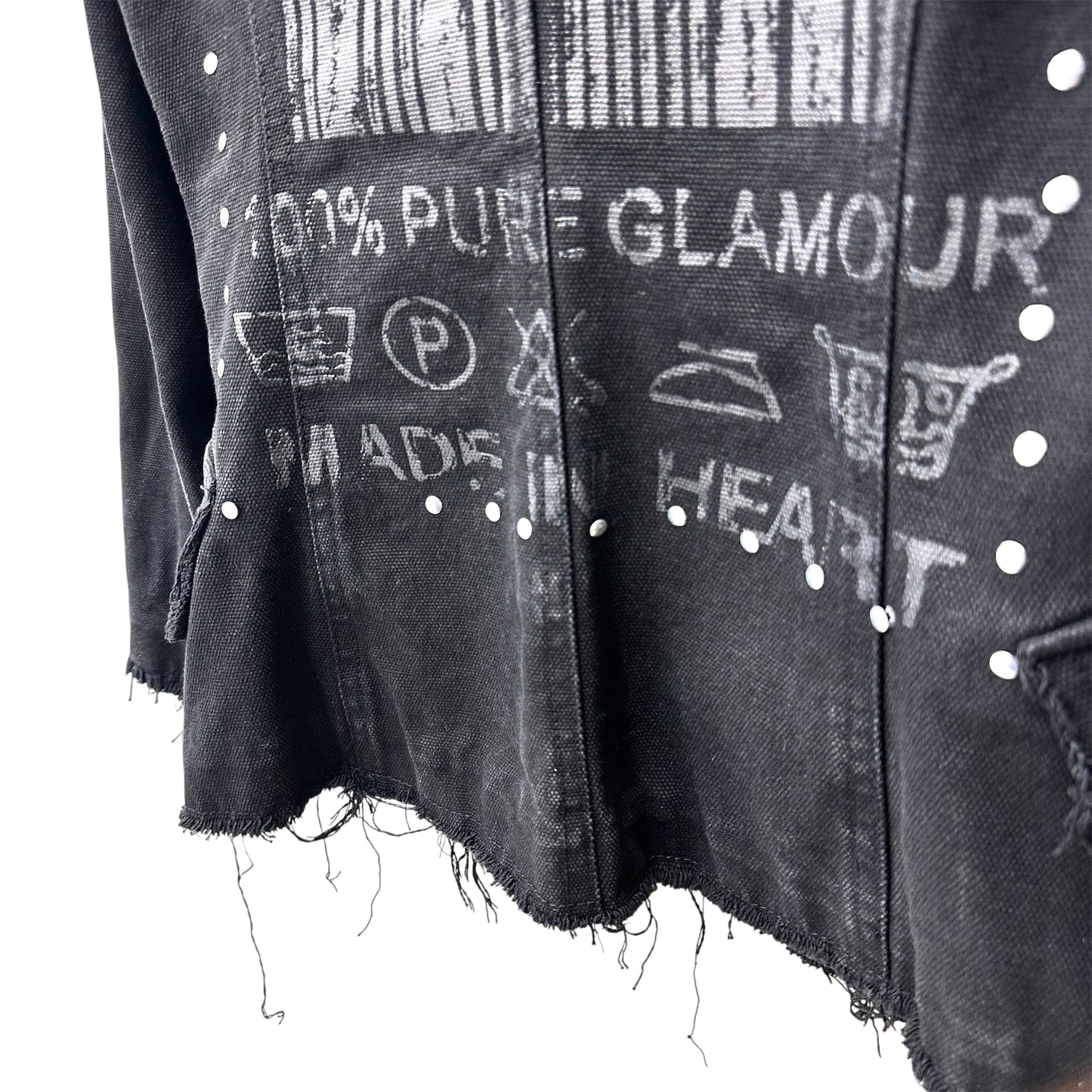 Distressed tailored blazer jacket