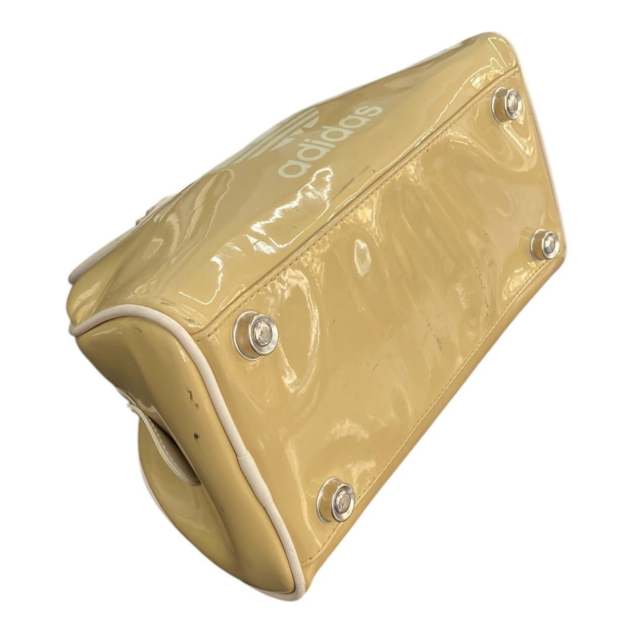Adidas patent leather hand bag