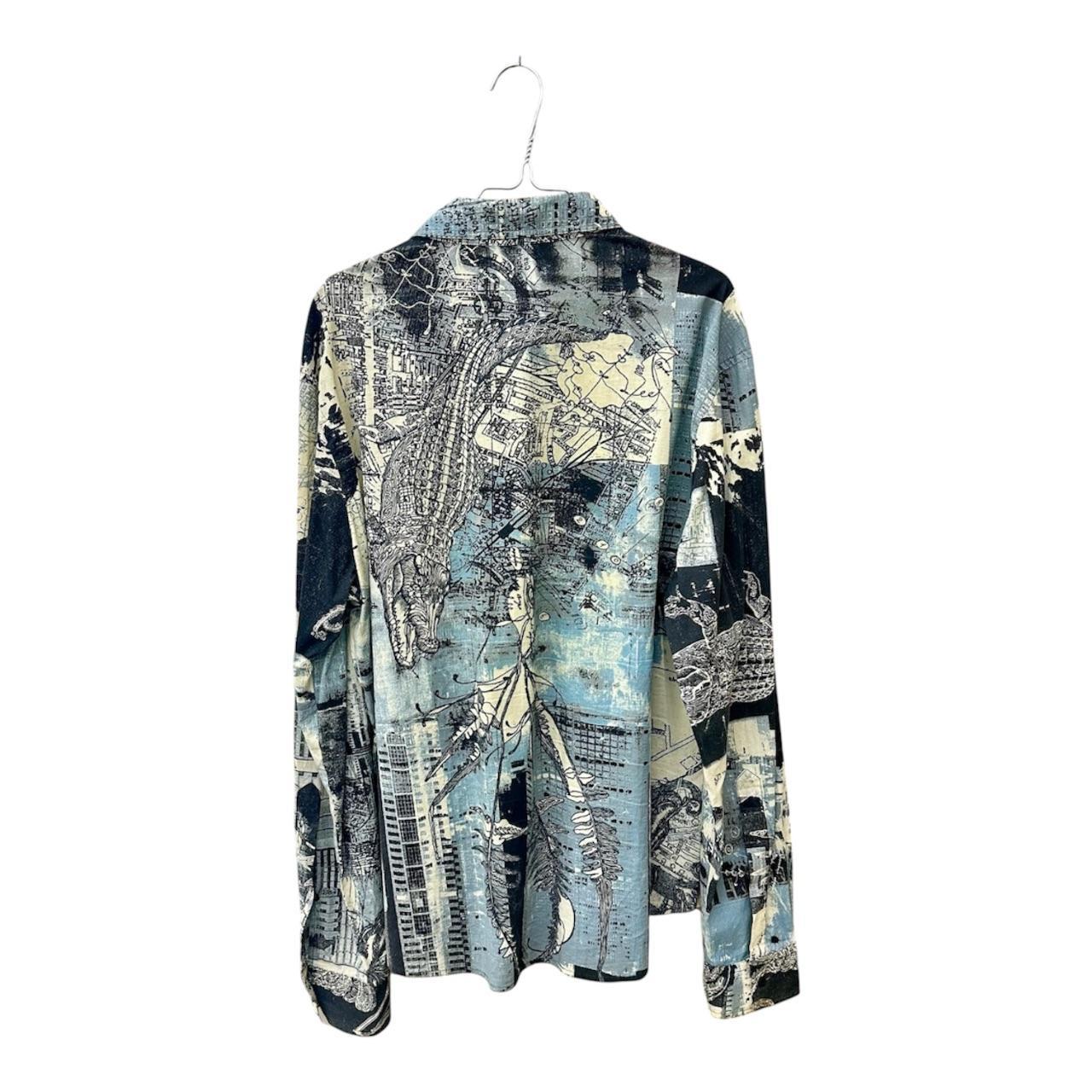 Just Cavalli graphic print men's shirt