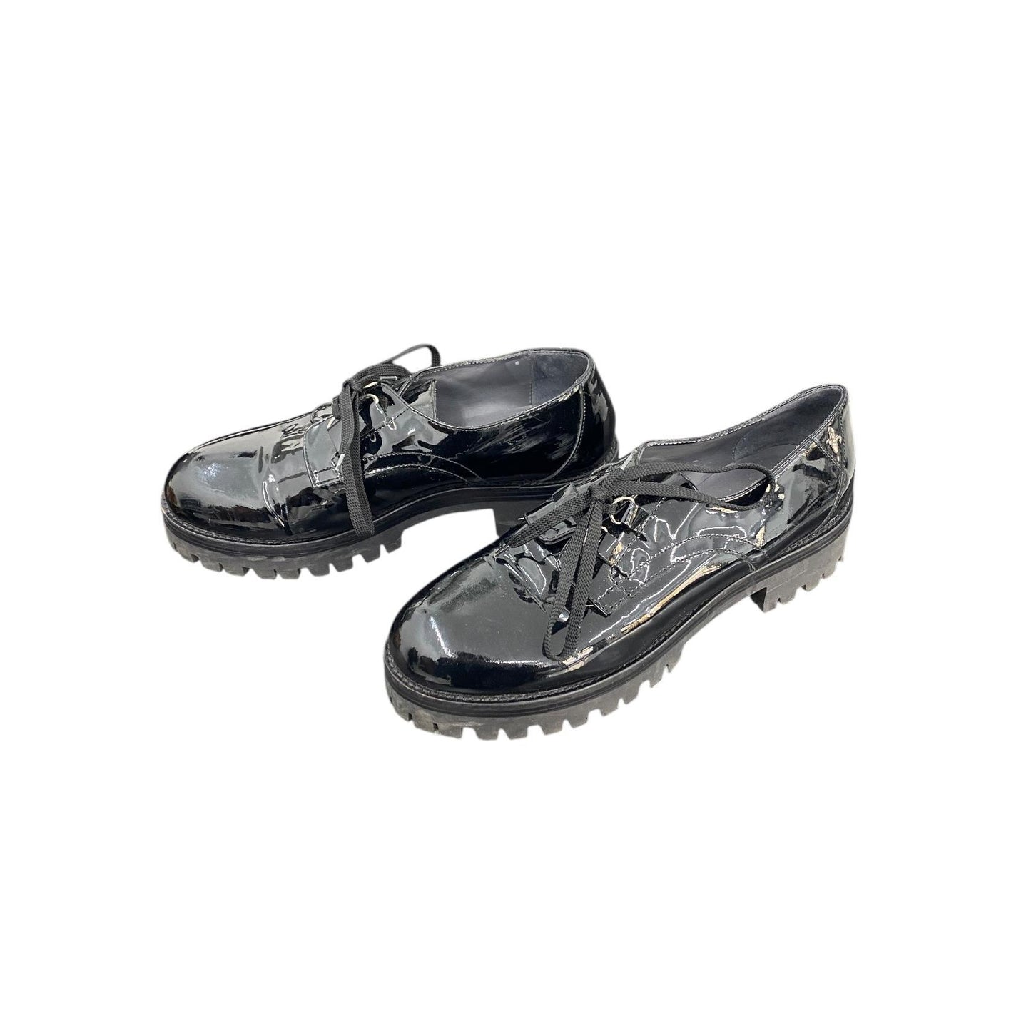 Patent leather creeper platforms