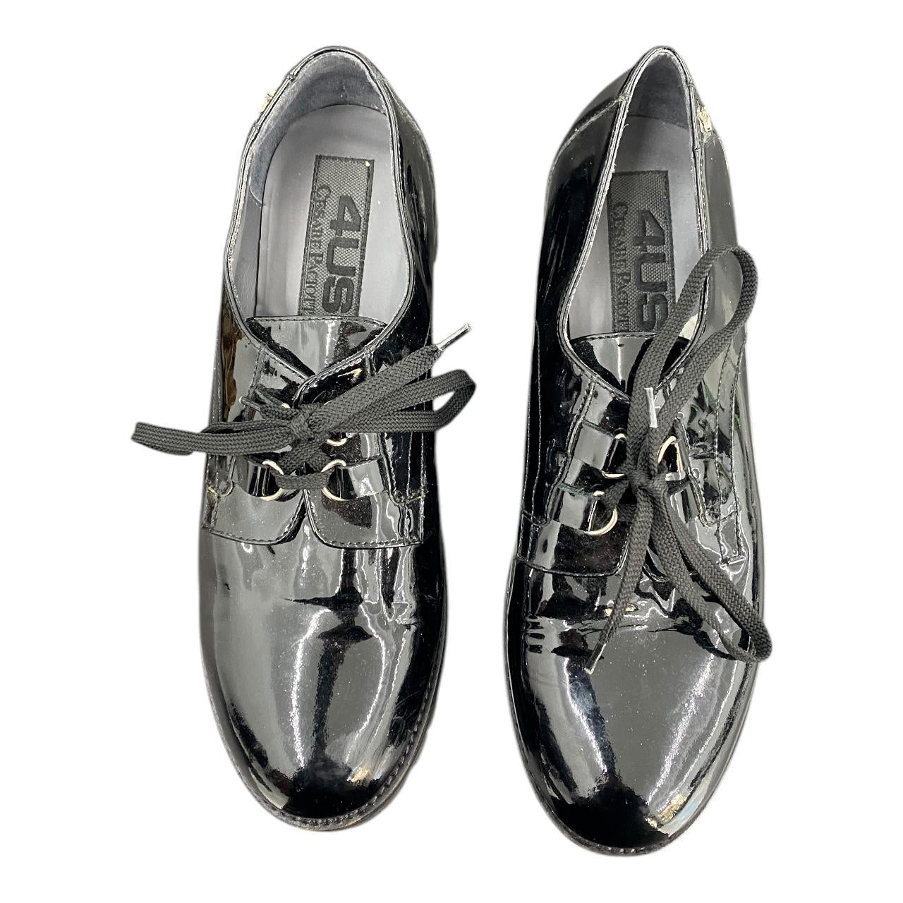 Patent leather creeper platforms