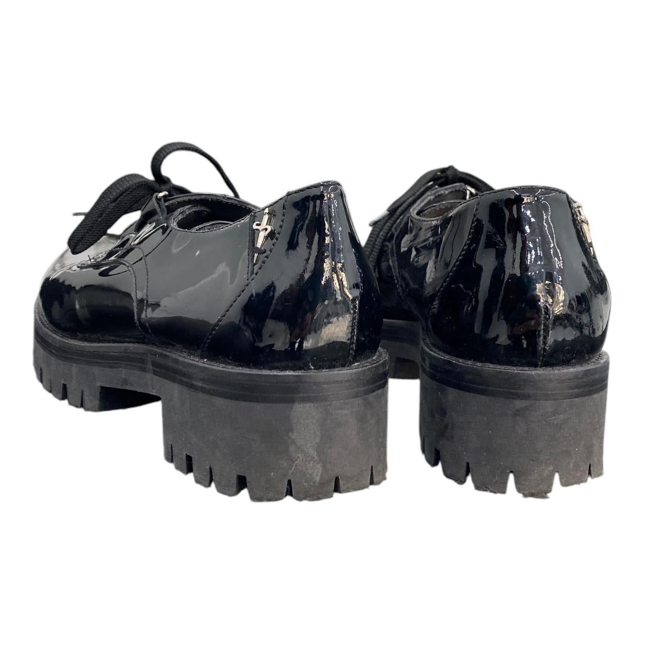 Patent leather creeper platforms